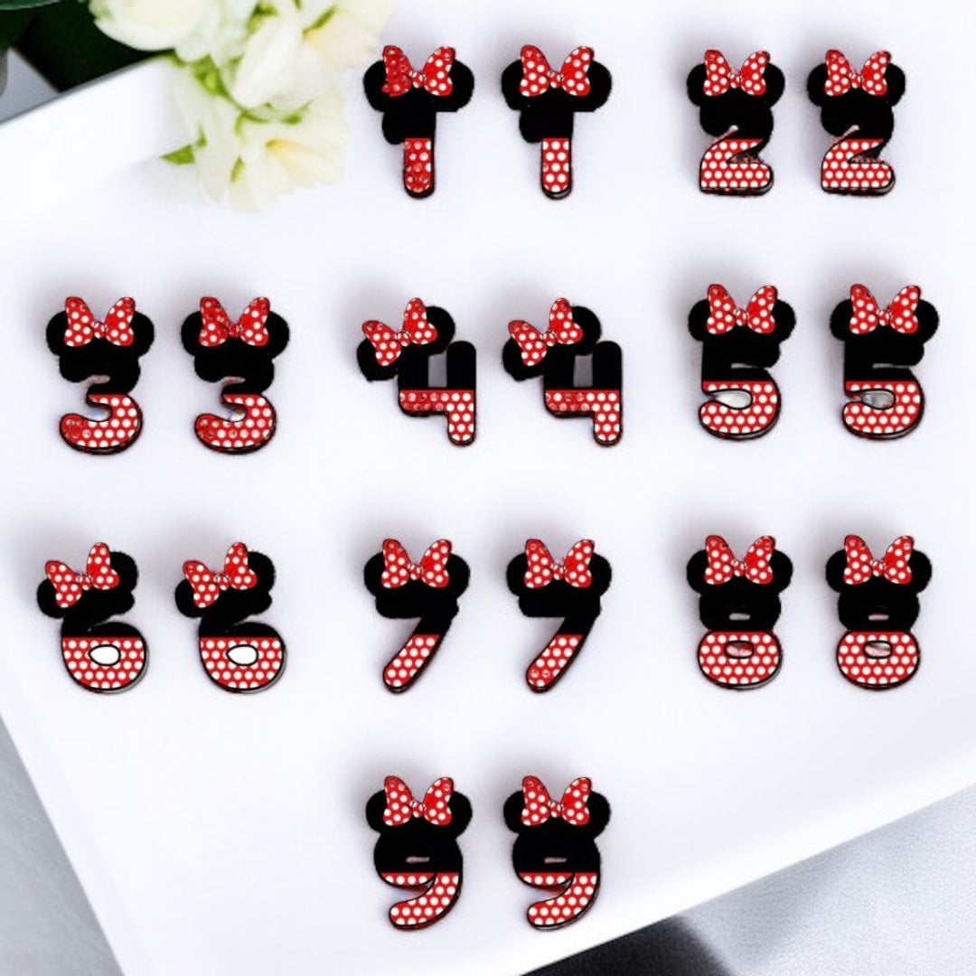 Whimsical Number Stud Earrings: Celebrate Your Age in Style!