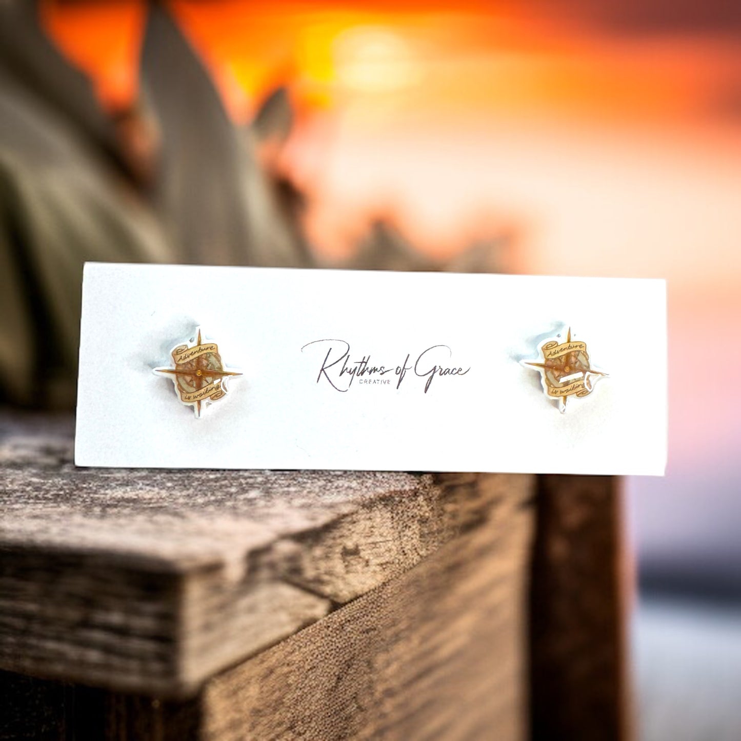 Compass Your Style: Adventure Awaits Stud Earrings!