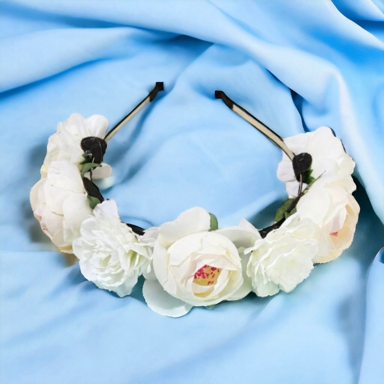 Blooming Beauty: White Flower Headband for the Perfect Boho Chic Look! - Rhythms of Grace Creative