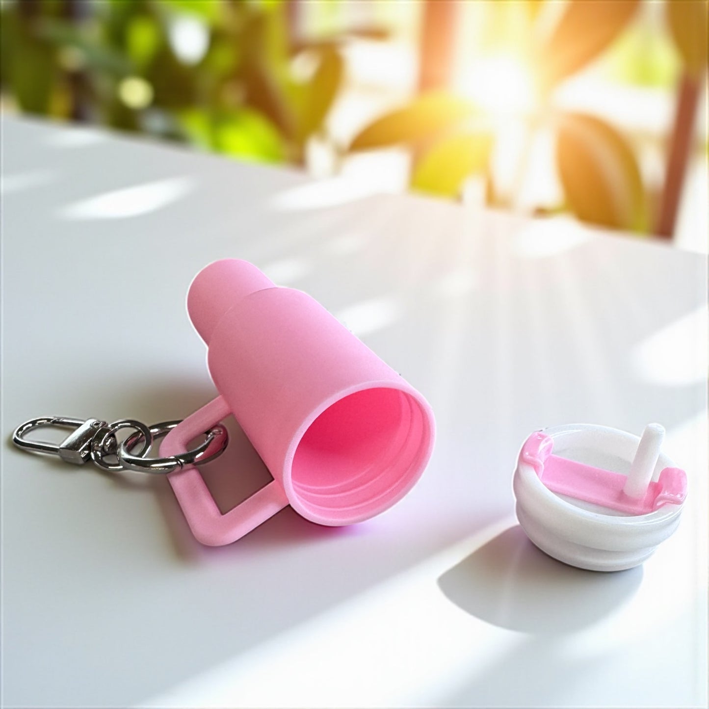 Sip, Store, & Shine: Mini Tumbler Keychains!