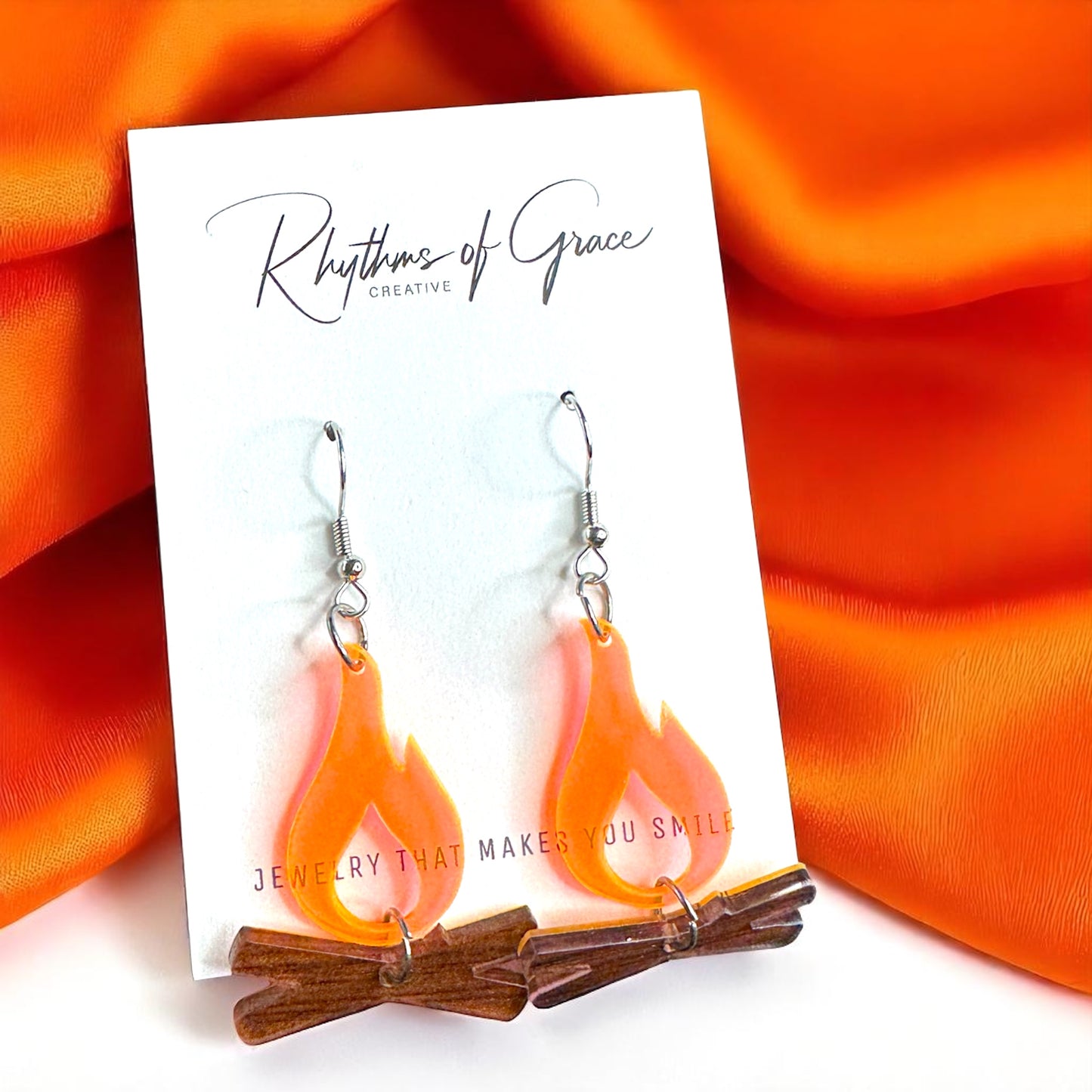 Campfire Chic: Dazzling Earrings to Spark Your Adventure!