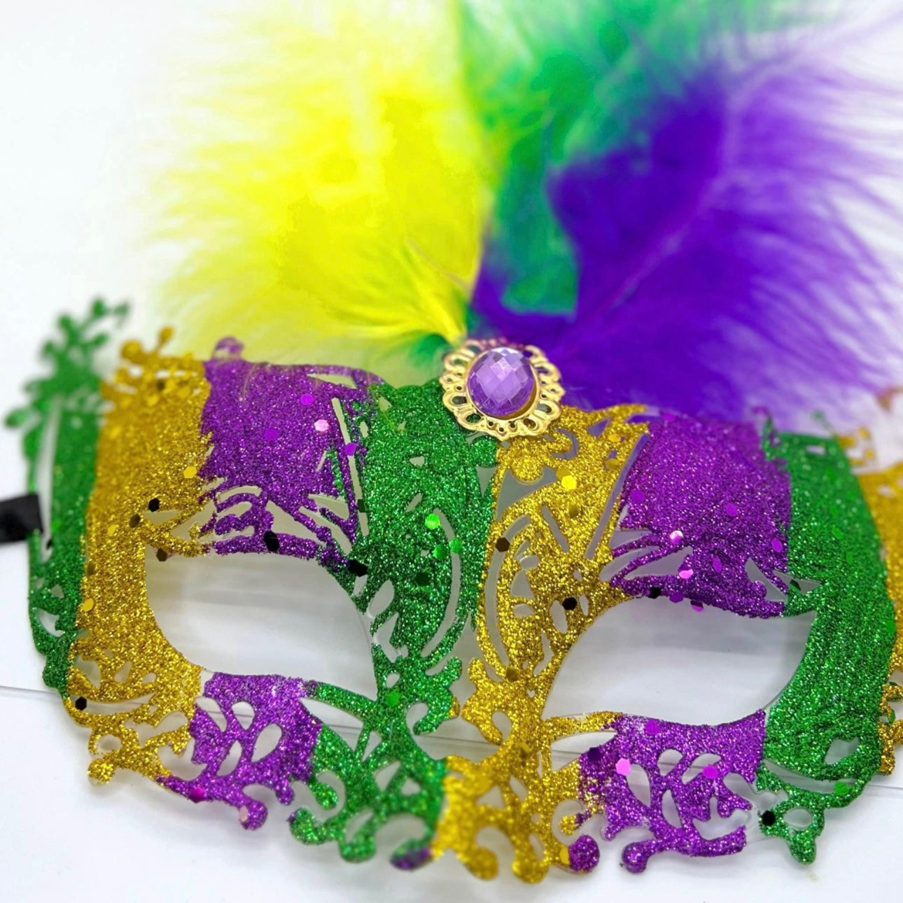 Sparkle & Shine: Dazzling Mardi Gras Masquerade Mask for Unforgettable Celebrations! - Rhythms of Grace Creative