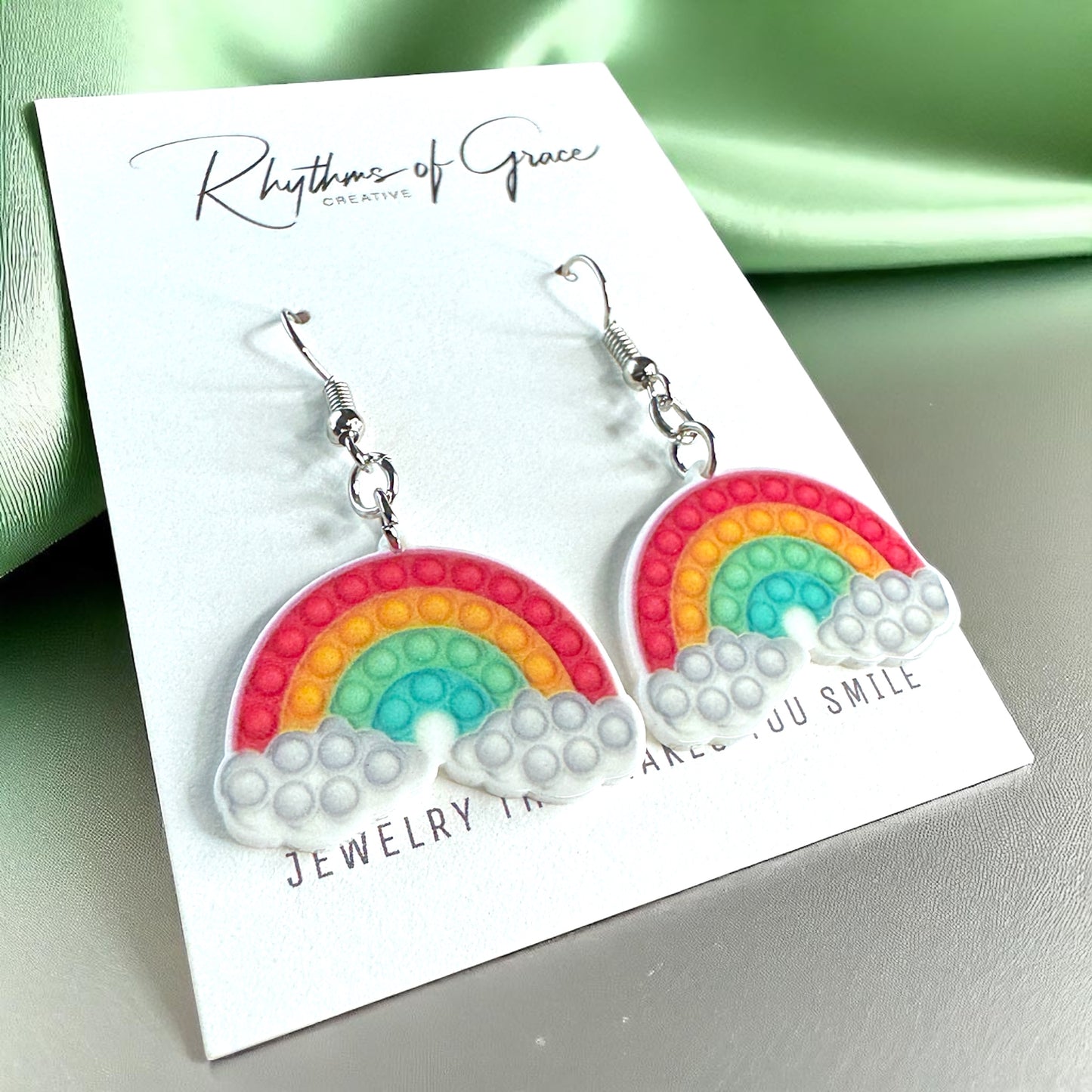 Pop-It Toy Dangle Earrings: A Colorful Twist to Your Style!