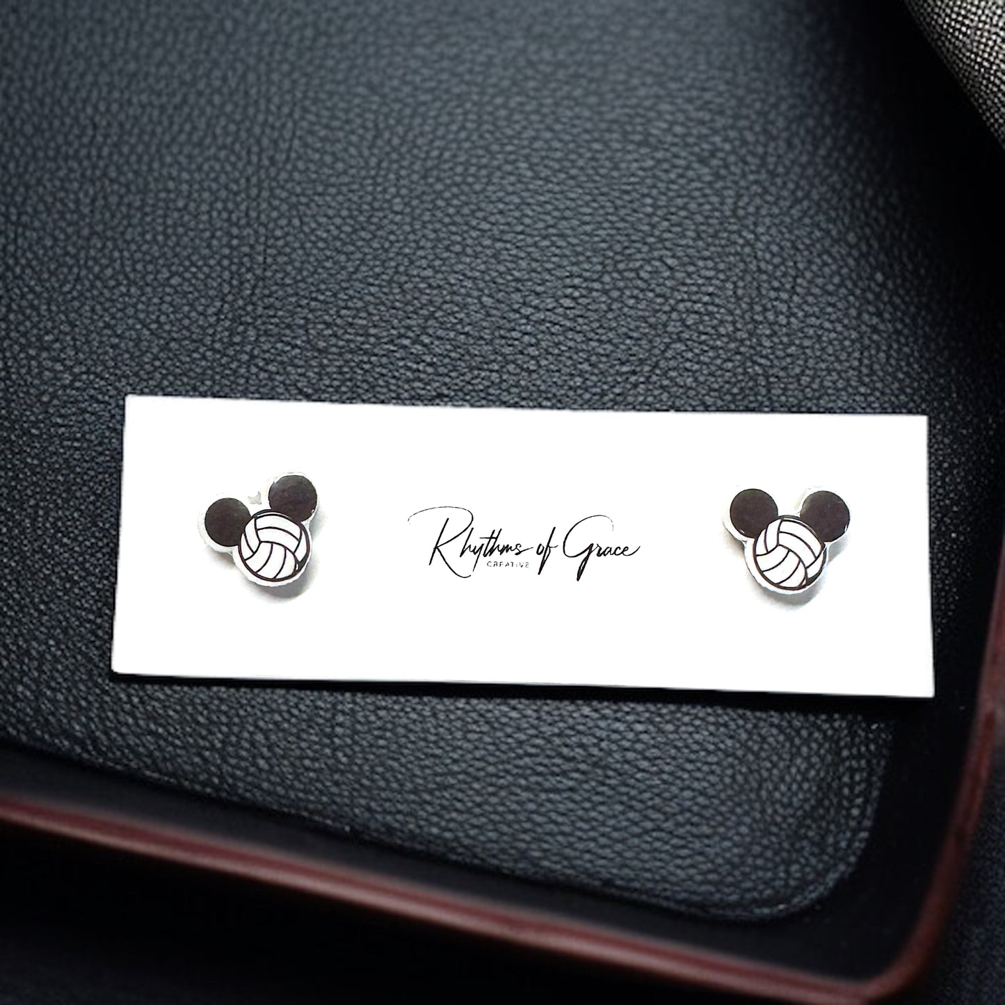 Mouse Ears Sports Stud Earrings: Jewelry for Athletes and Theme Park Lovers!