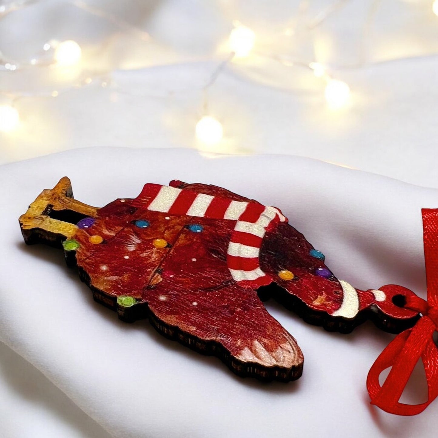 Cluckin' Cute 2024 Red Rooster Christmas Ornament - Personalize Your Holiday Cheer! - Rhythms of Grace Creative