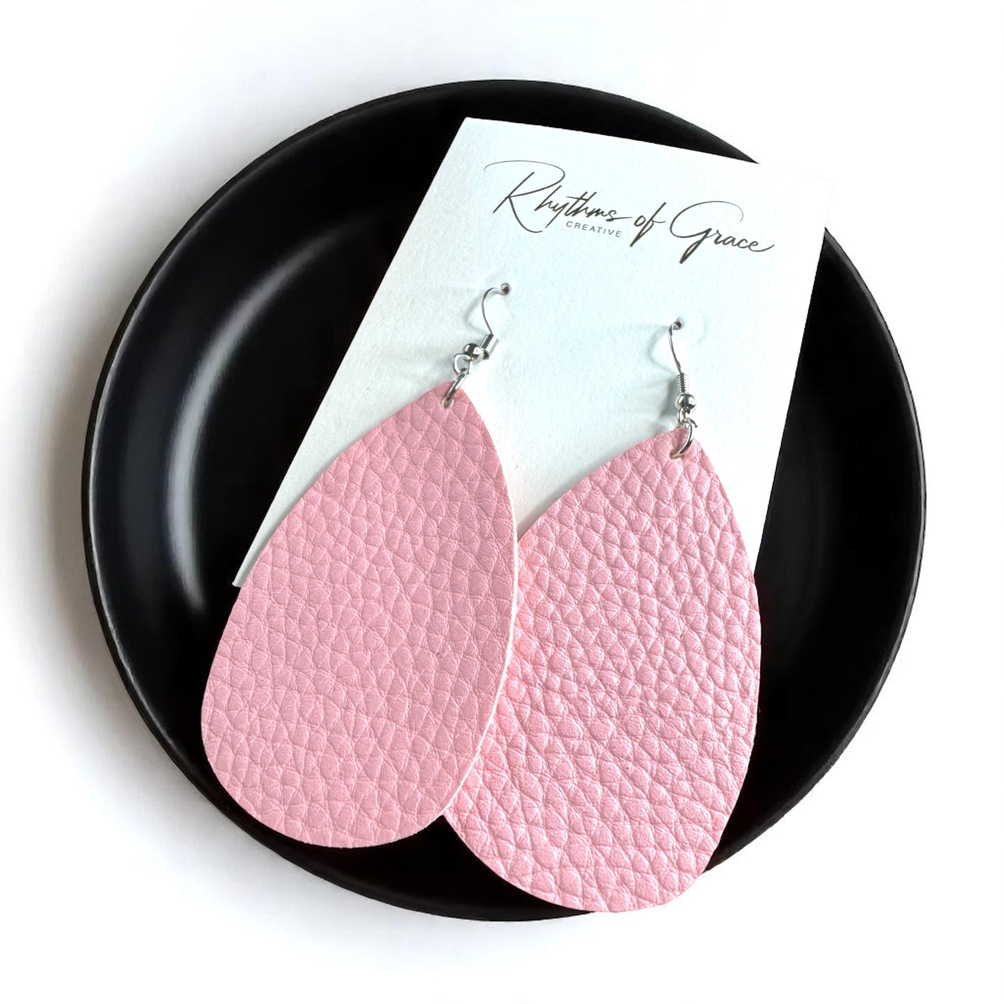 Teardrop Dream Earrings: Colorful Faux Leather Dangles for Every Occasion!