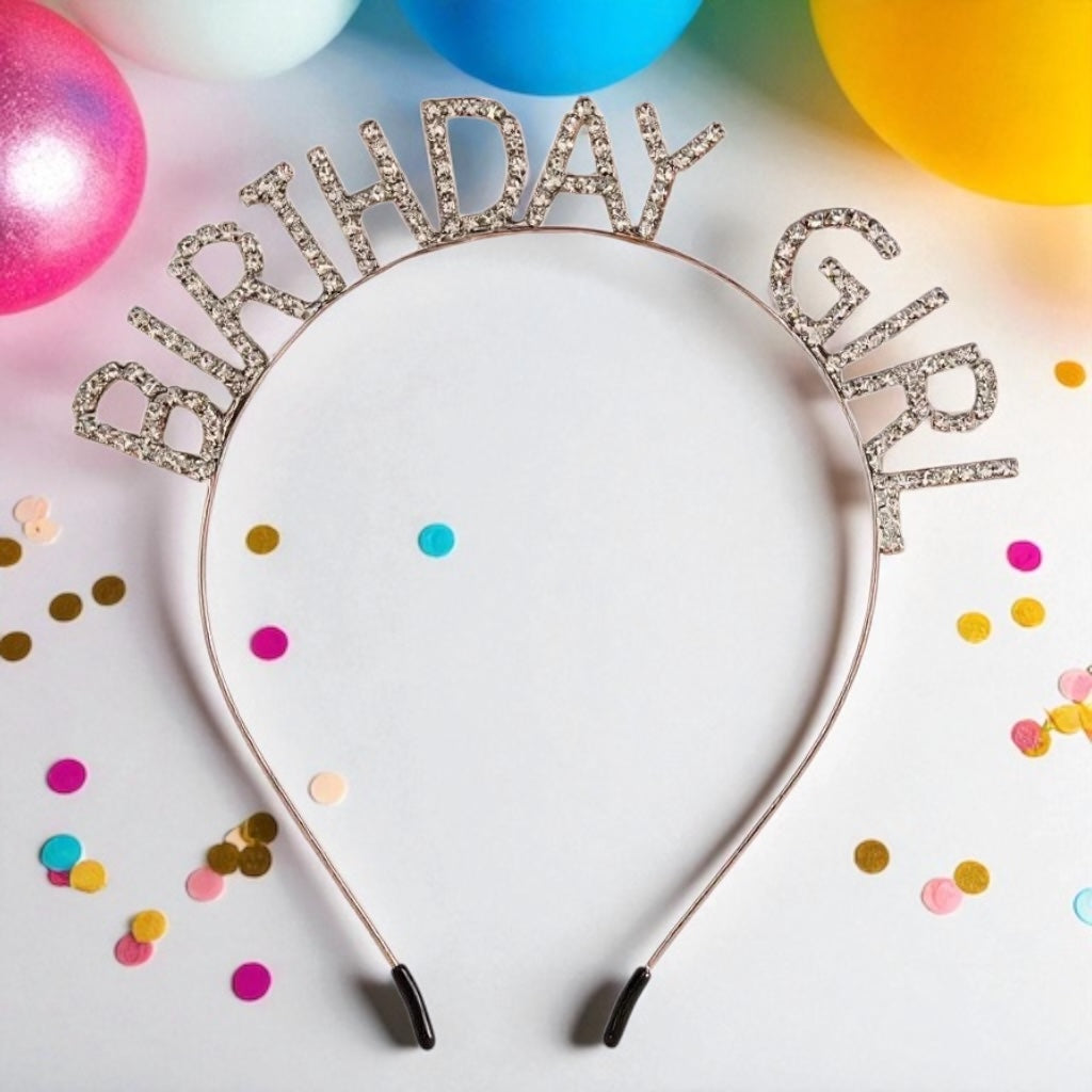 Birthday Headband - Rhinestone Headband, Rhinestone Headpiece, Birthday Headpiece, Birthday Party, It’s My Birthday - Rhythms of Grace Creative