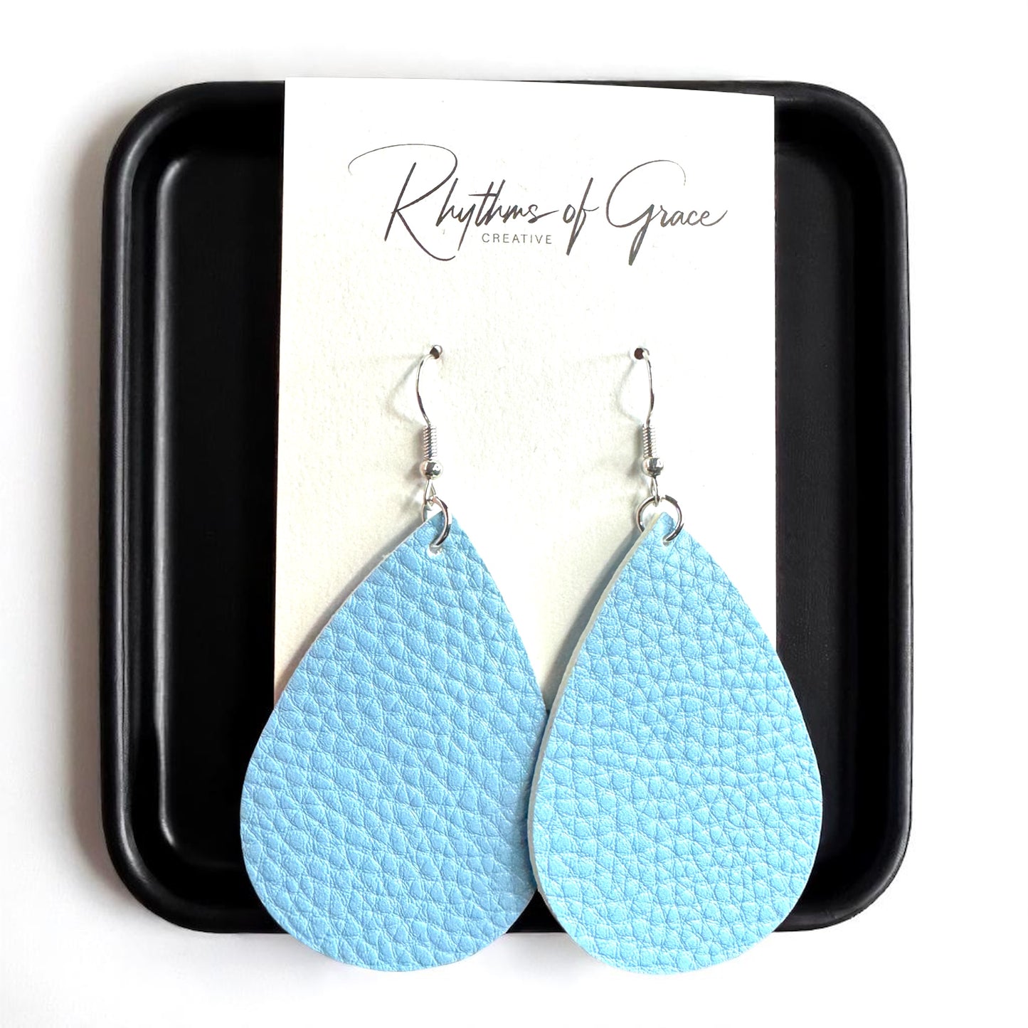 Teardrop Dream Earrings: Colorful Faux Leather Dangles for Every Occasion!
