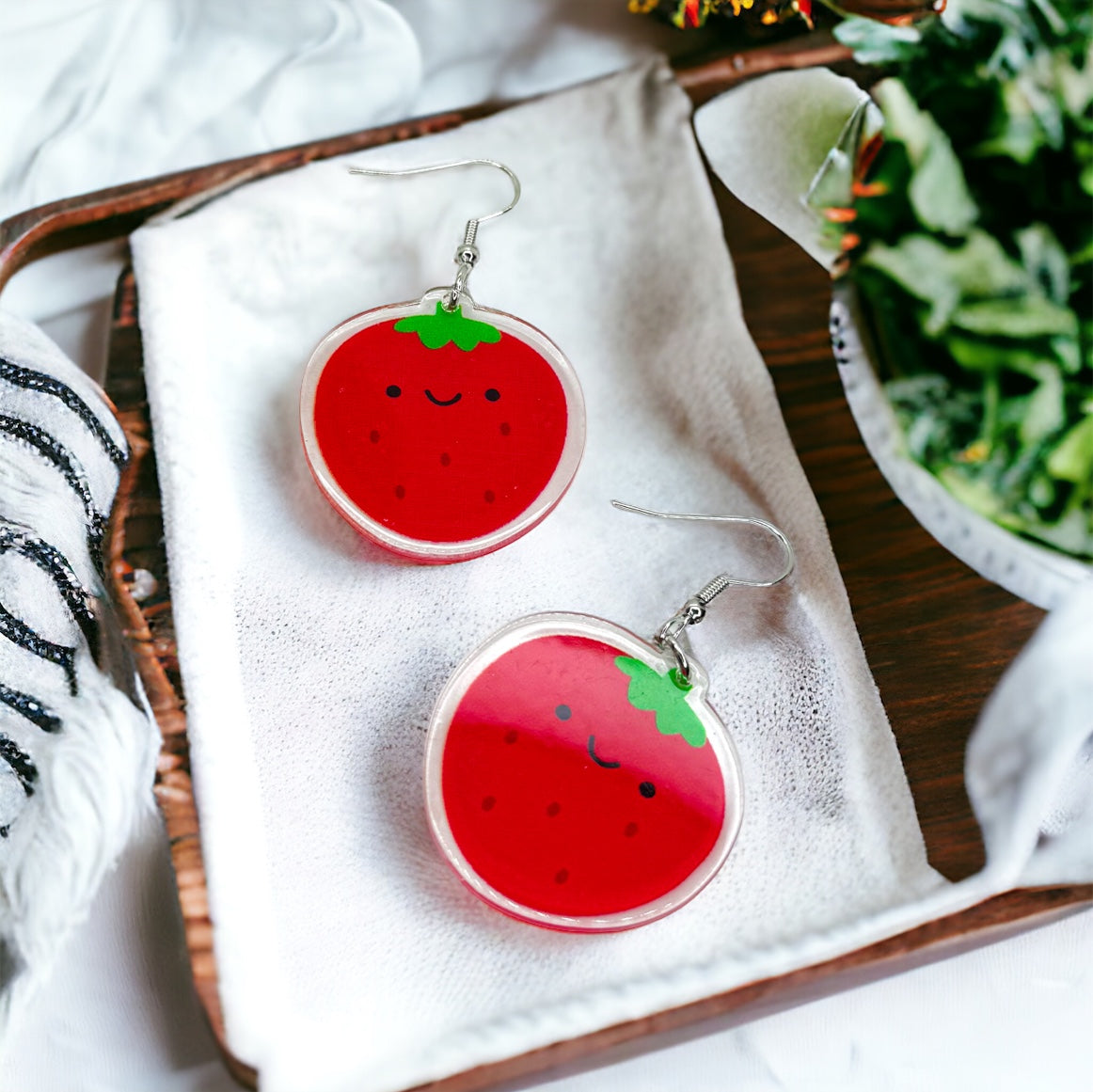 Berry Cute Strawberry Earrings – Sweet Summer Style!🍓