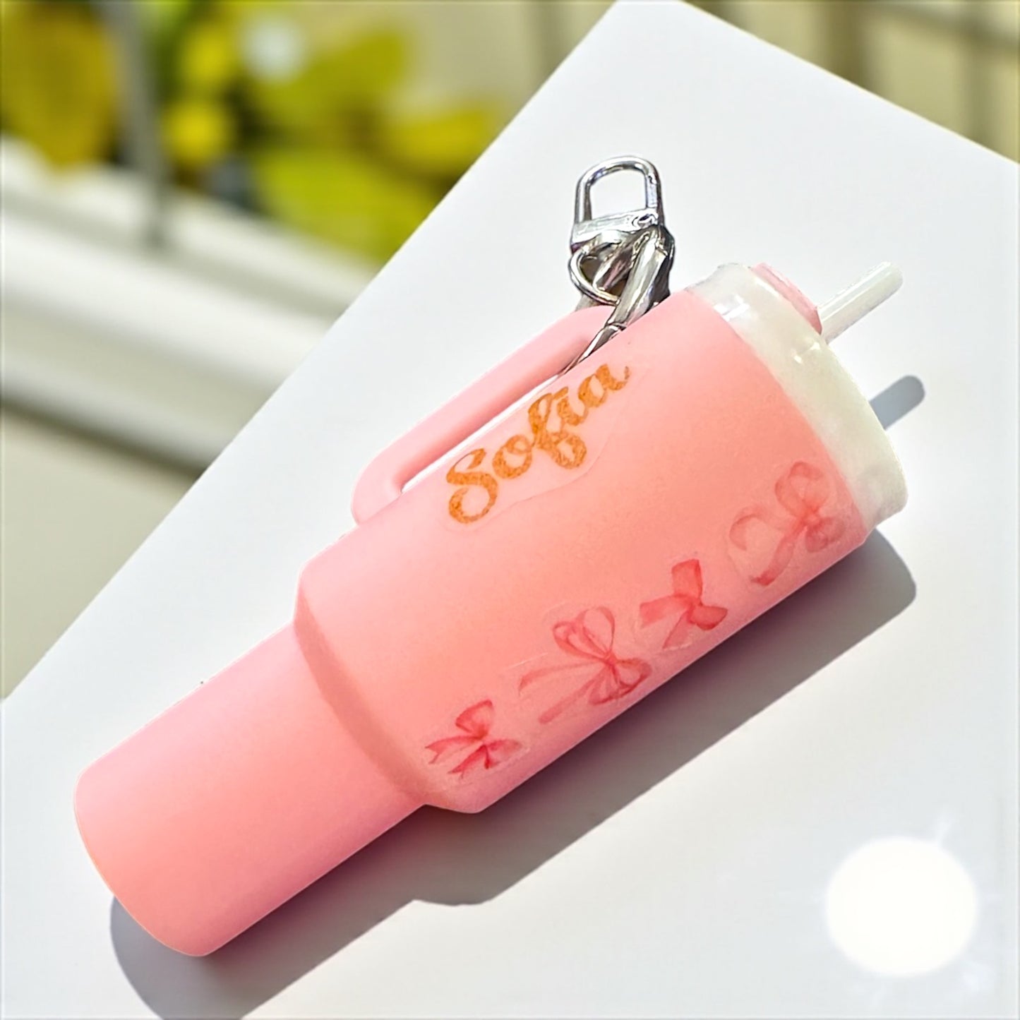 Sip, Store, & Shine: Mini Tumbler Keychains!