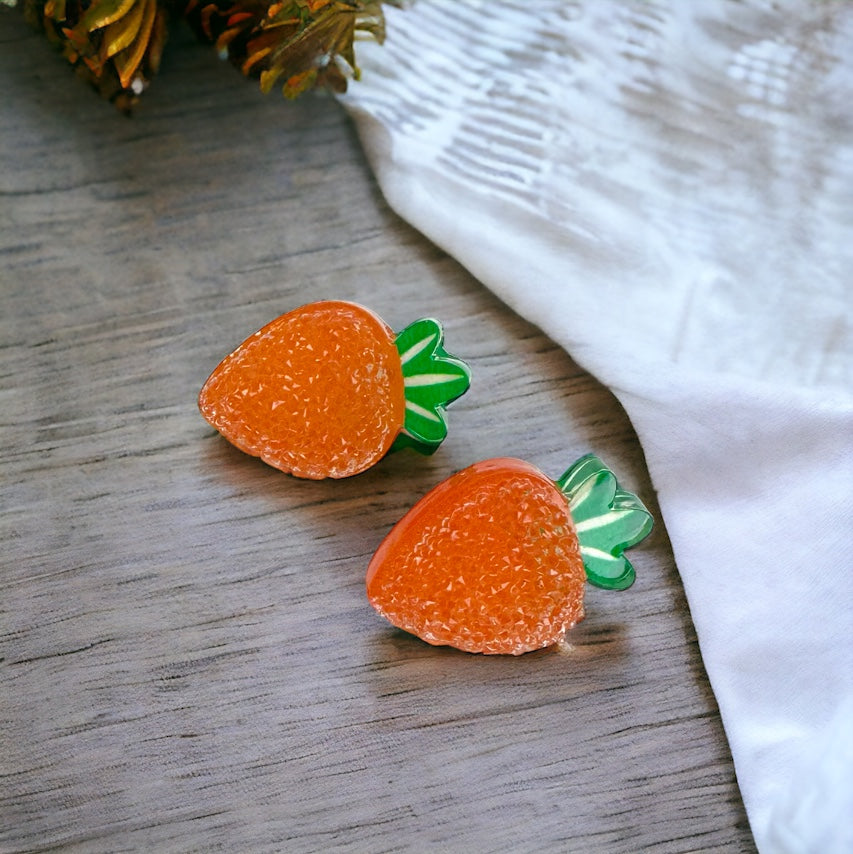 Carrot Cuties: Adorable Easter Studs for a Hoppy Celebration!