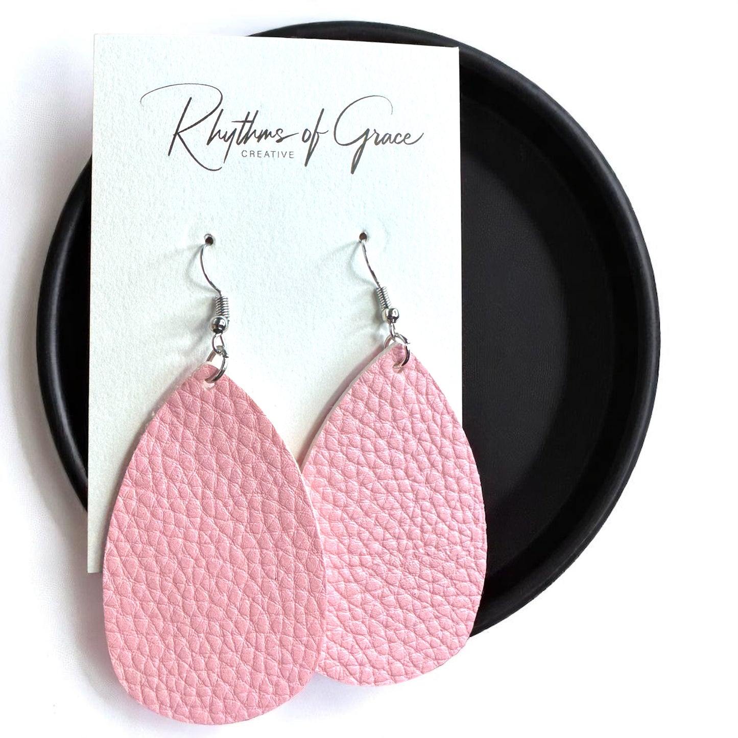 Teardrop Dream Earrings: Colorful Faux Leather Dangles for Every Occasion!