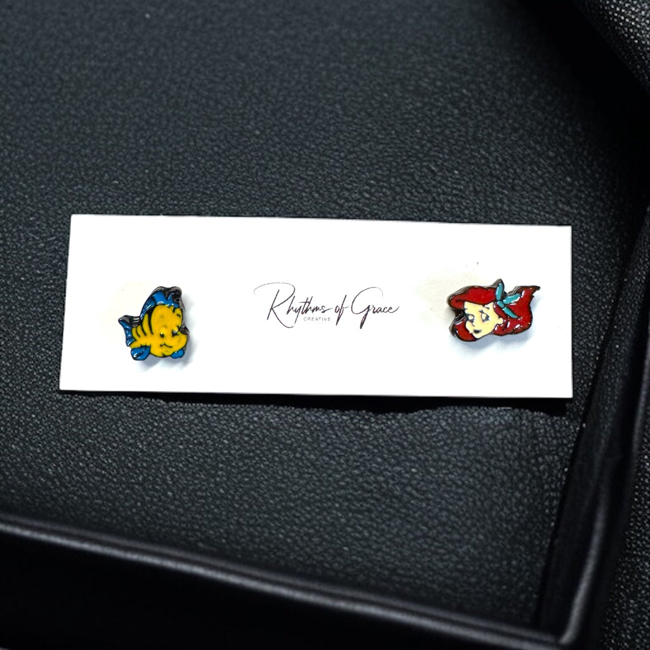 Dive into Whimsy with Mismatched Little Mermaid Stud Earrings! ✨