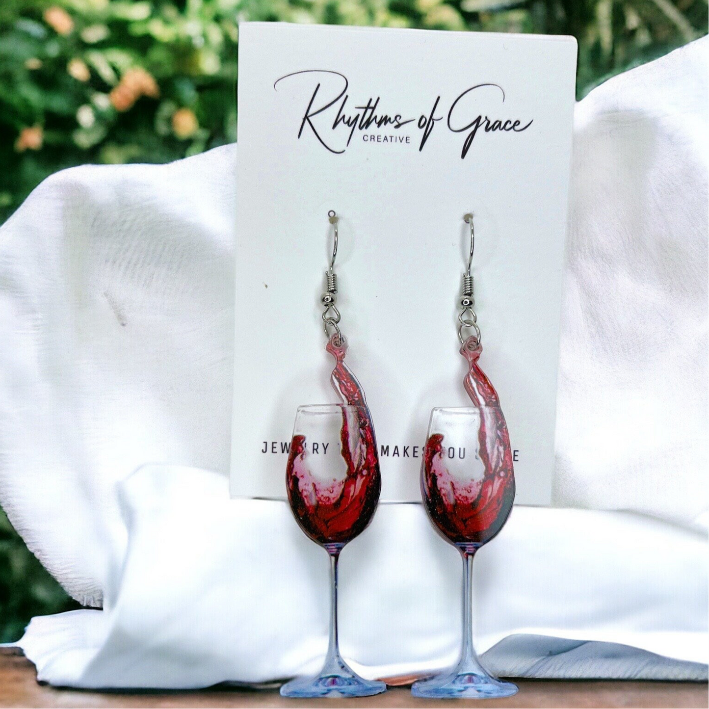 Sip, Sparkle, & Shine: Red Wine Glass Earrings for Every Vino Lover!
