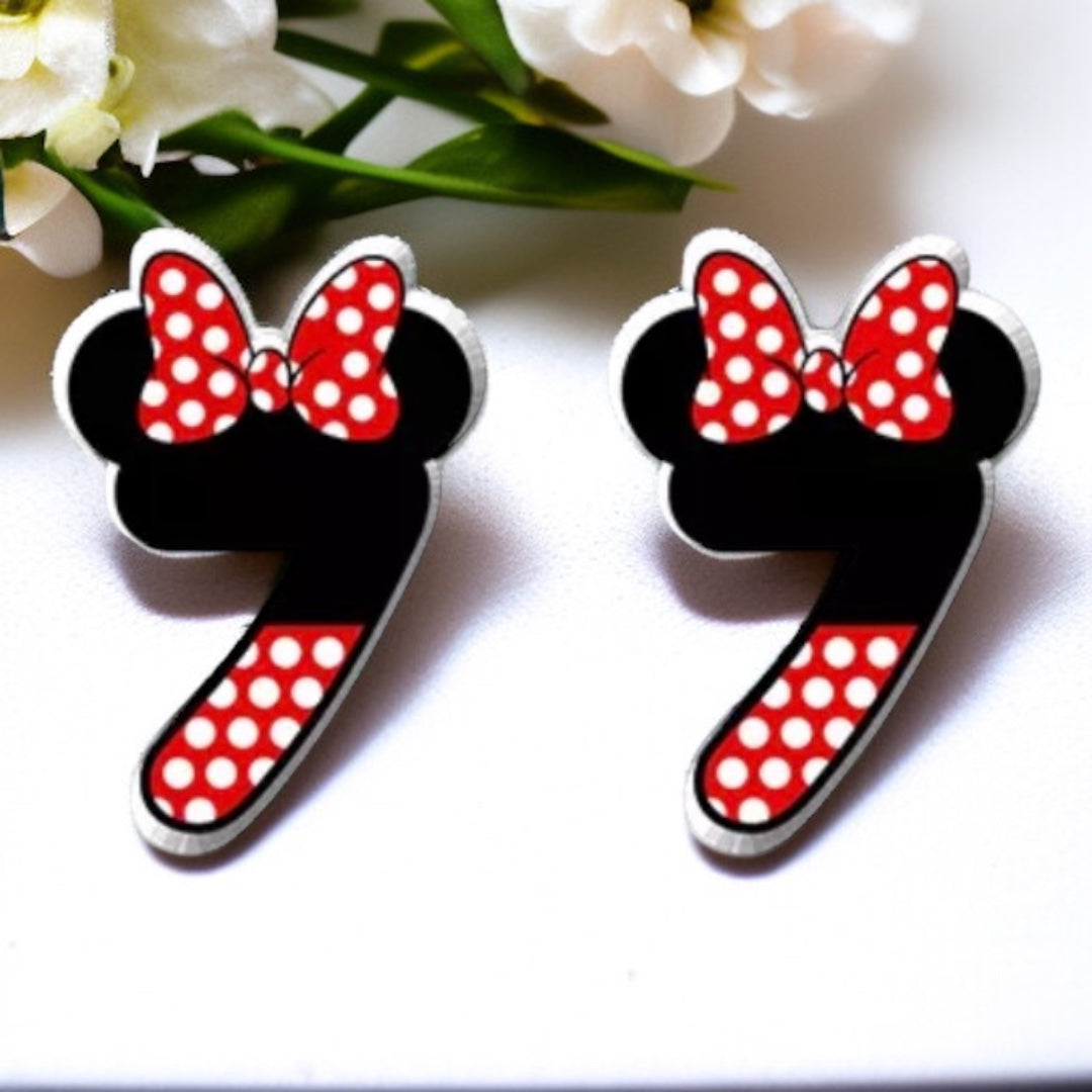 Whimsical Number Stud Earrings: Celebrate Your Age in Style!