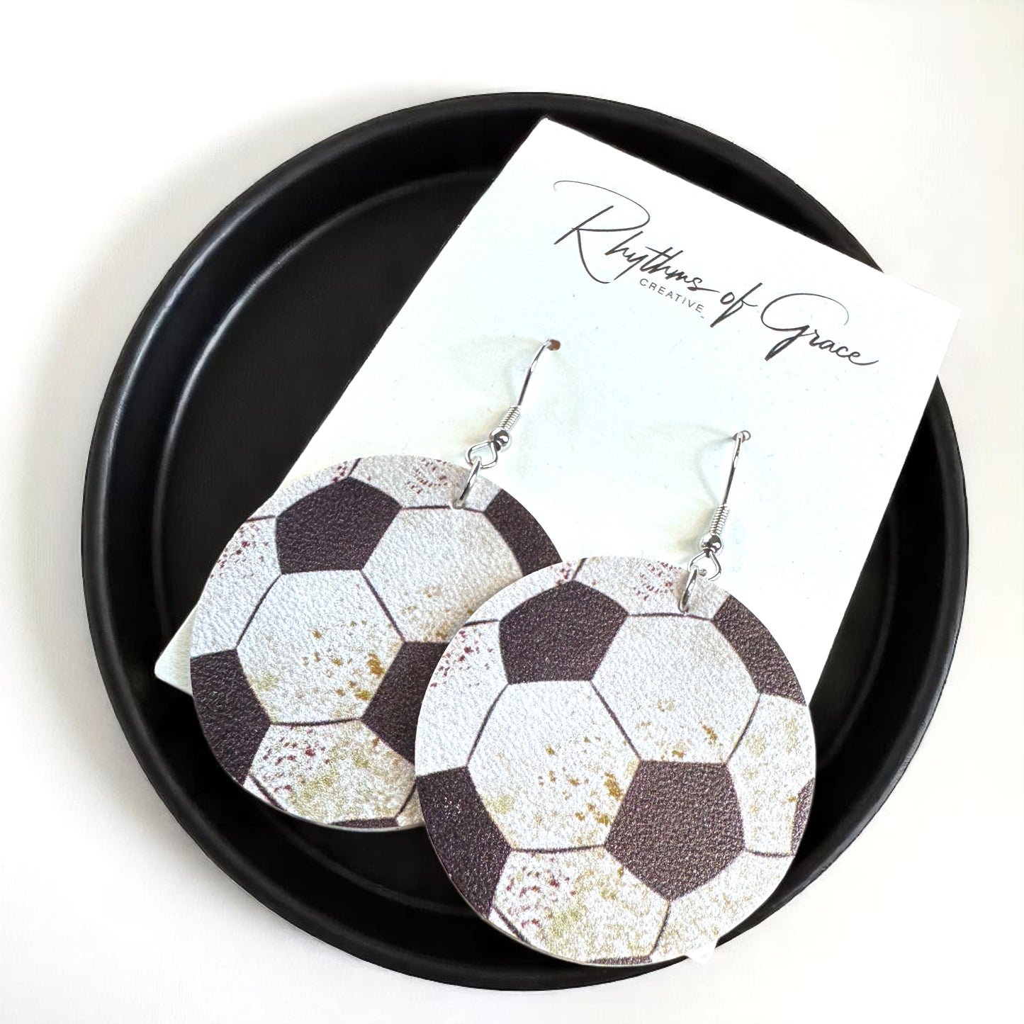Kick It Up a Notch: Soccer Dangle Earrings!