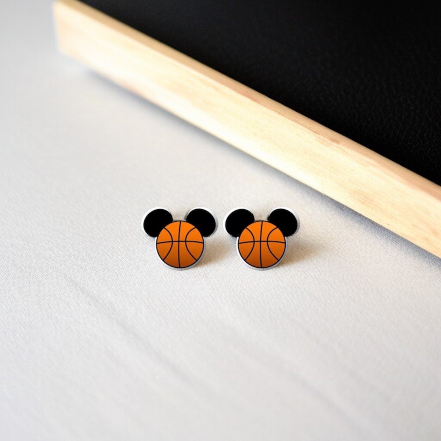 Mouse Ears Sports Stud Earrings: Jewelry for Athletes and Theme Park Lovers!