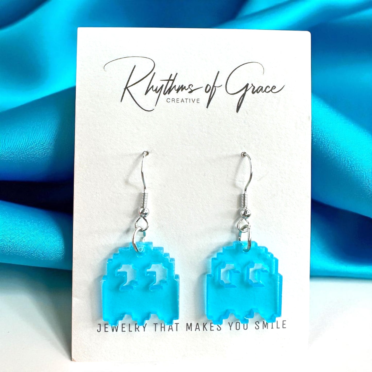 PAC-MAN Party Earrings Set - Embrace 80's Retro with Handmade Dangle Fun! - Rhythms of Grace Creative
