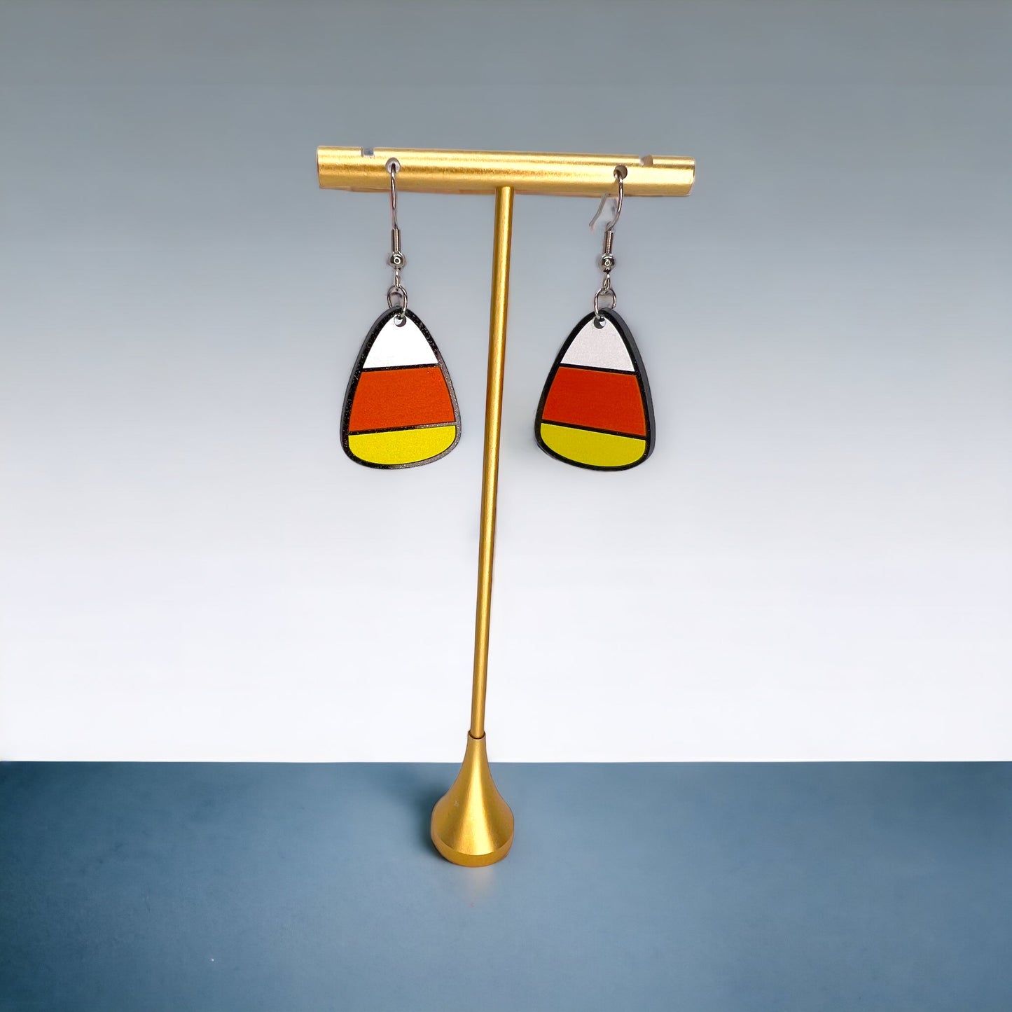 Not So Scary, Just So Sweet – Candy Corn Halloween Earrings - Rhythms of Grace Creative