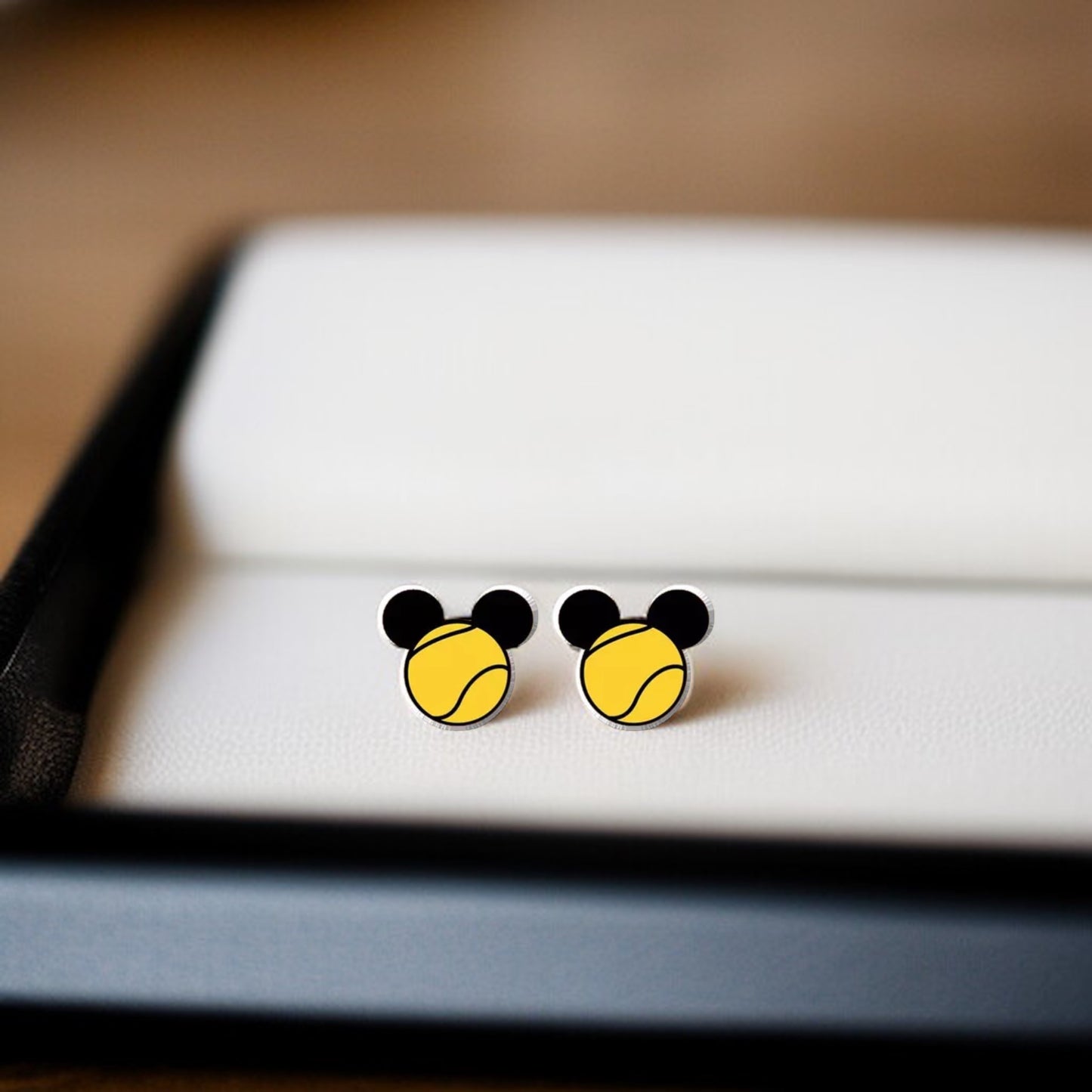 Mouse Ears Sports Stud Earrings: Jewelry for Athletes and Theme Park Lovers!