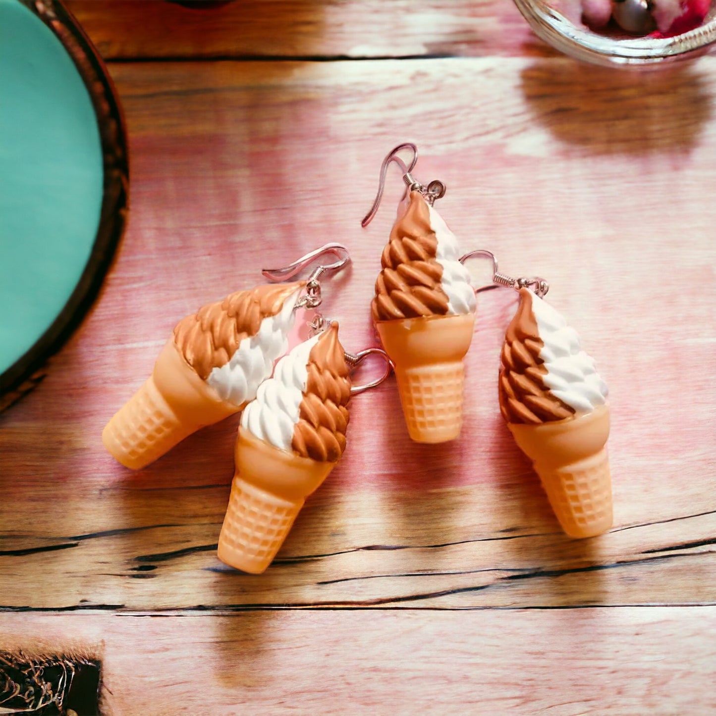 Sweet Treats for Your Ears: Ice Cream Cone Dangle Earrings!