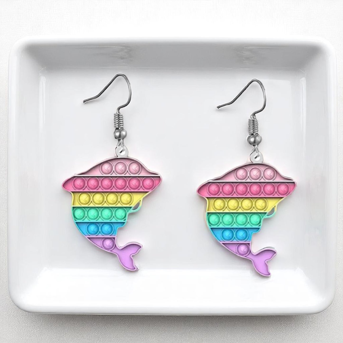 Pop-It Toy Dangle Earrings: A Colorful Twist to Your Style!