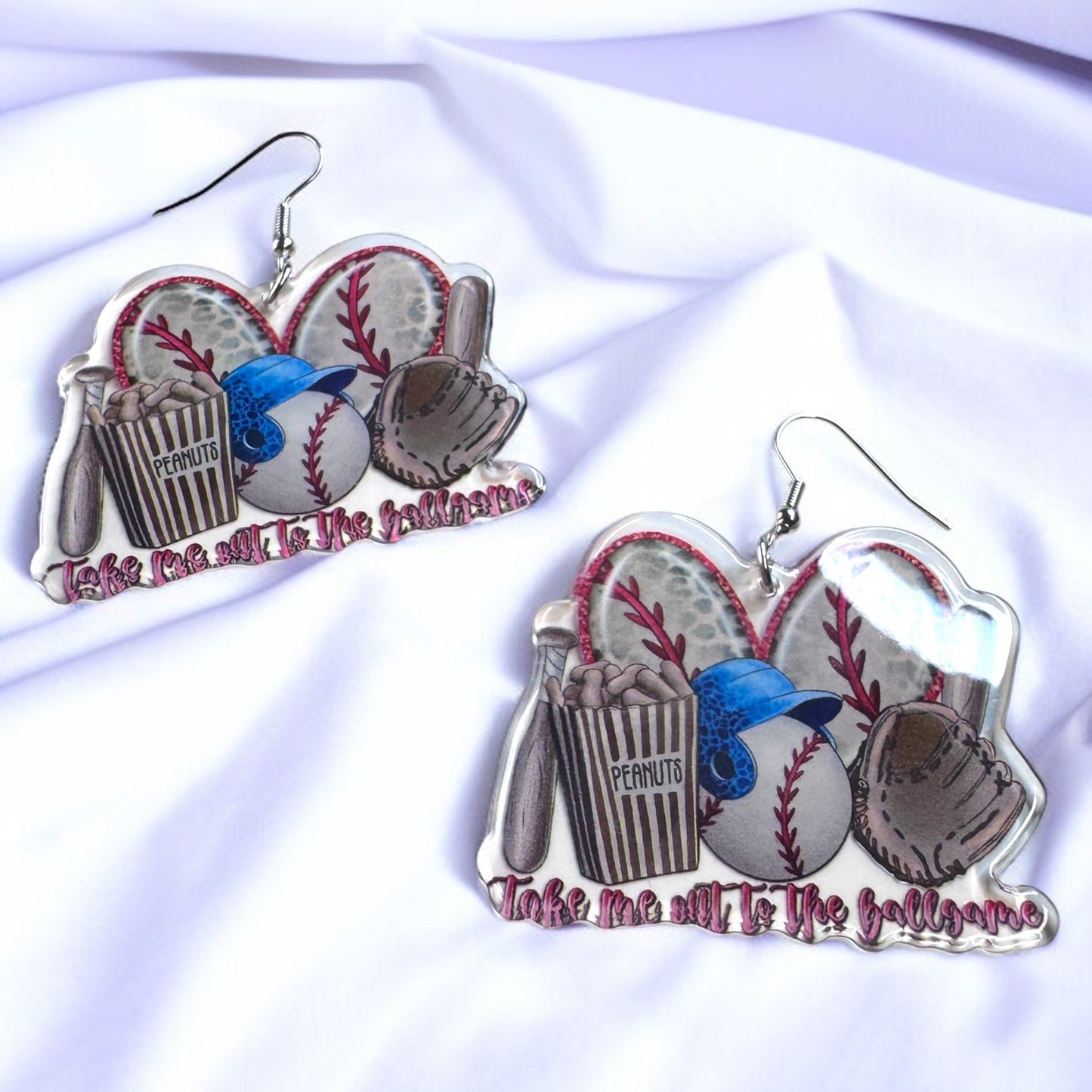 Swing into Style: Fun Baseball Dangle Earrings for Game Day