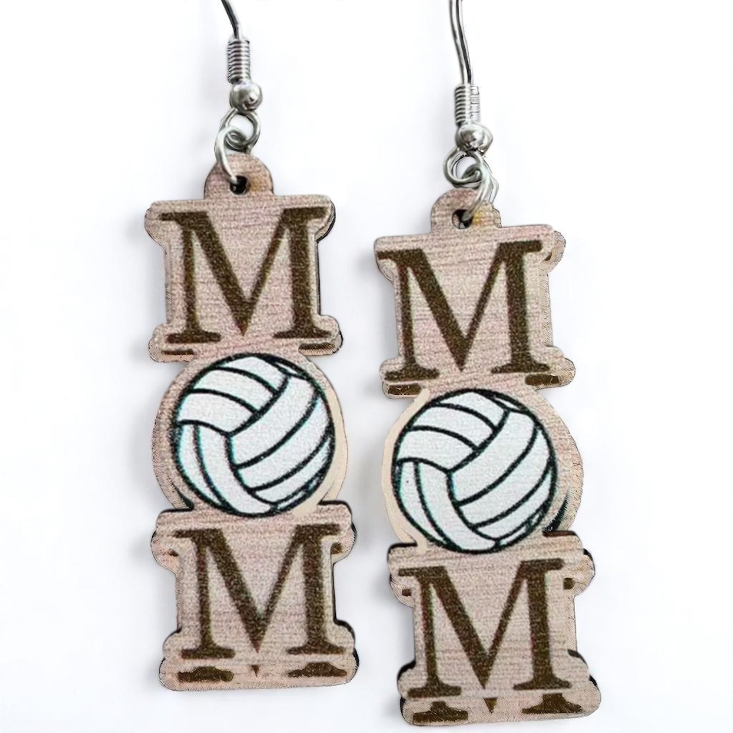 Score Style Points: Fun Sports Mom Dangle Earrings!