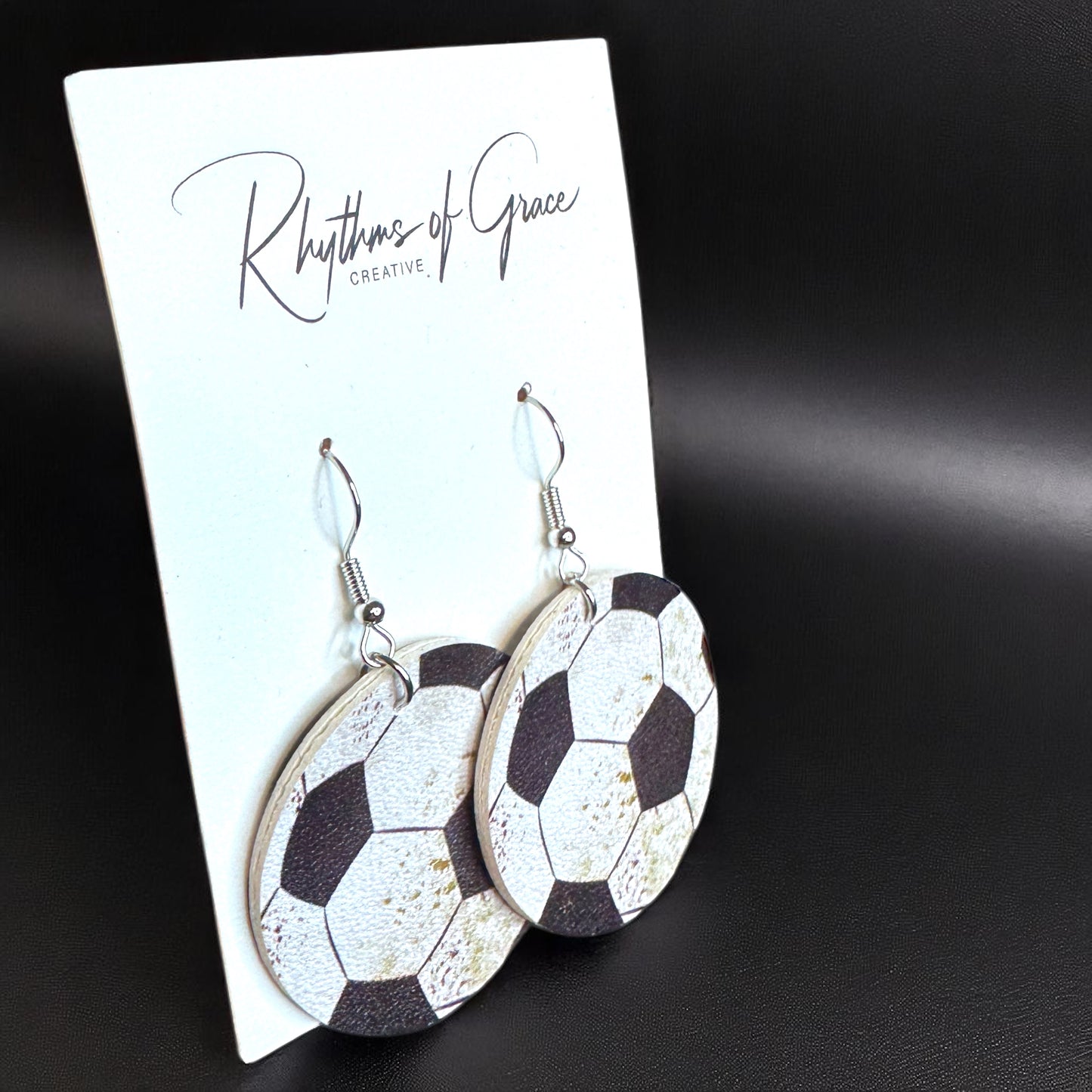 Kick It Up a Notch: Soccer Dangle Earrings!