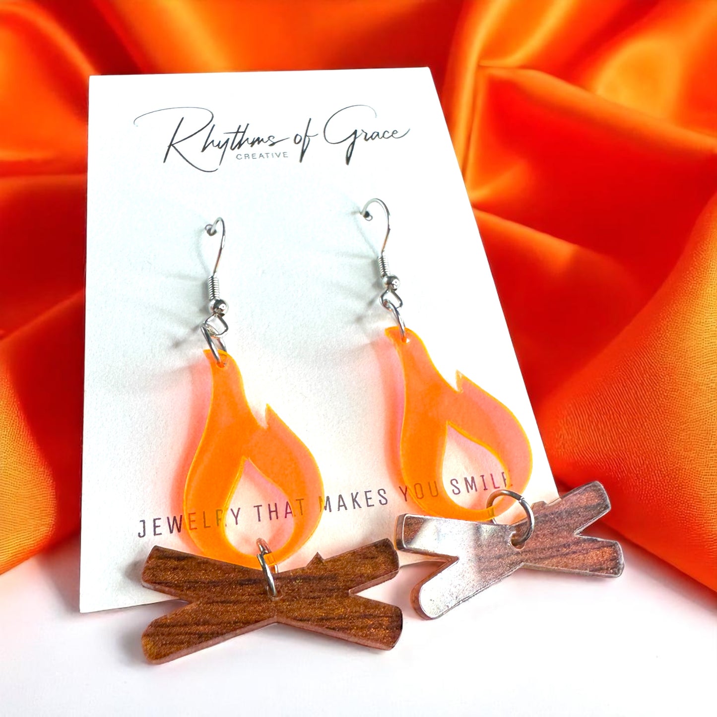 Campfire Chic: Dazzling Earrings to Spark Your Adventure!