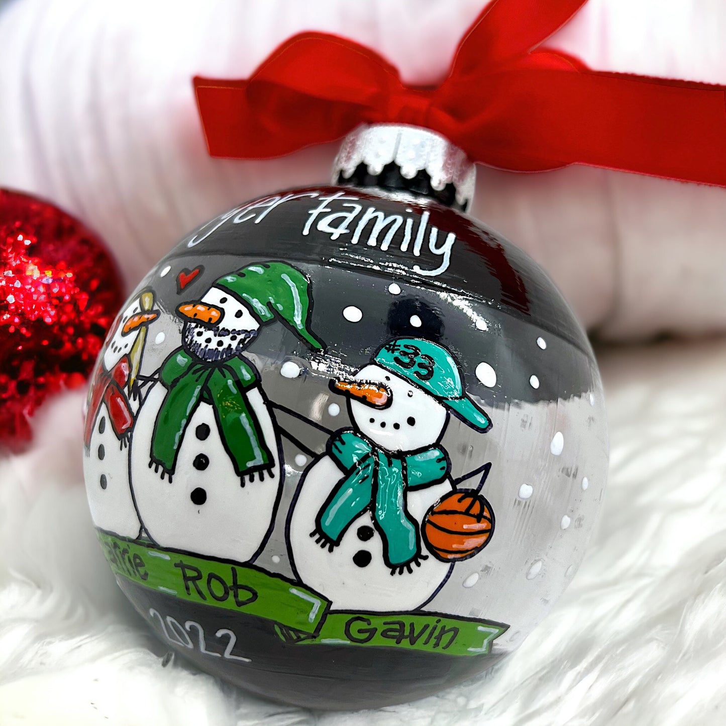 Snow Much Fun: Custom Family Ornament – Personalized Snow Family Keepsake!