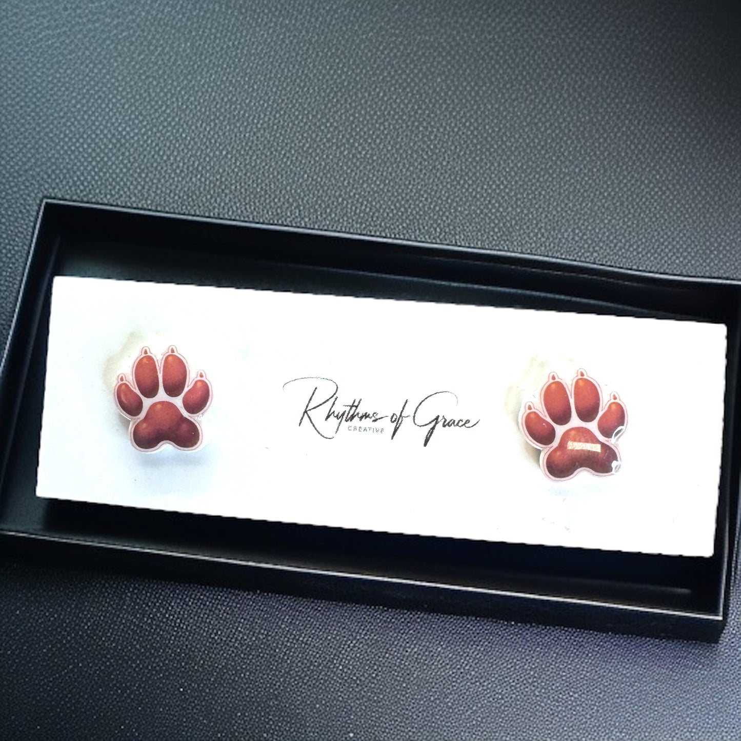 Vibrant Paw Print Studs – A Pawfect Gift! 🐾 10 Colors Available!