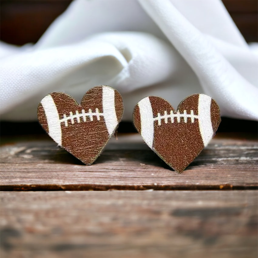 Game Day Glam: Adorable Football Stud Earrings! ๐๐