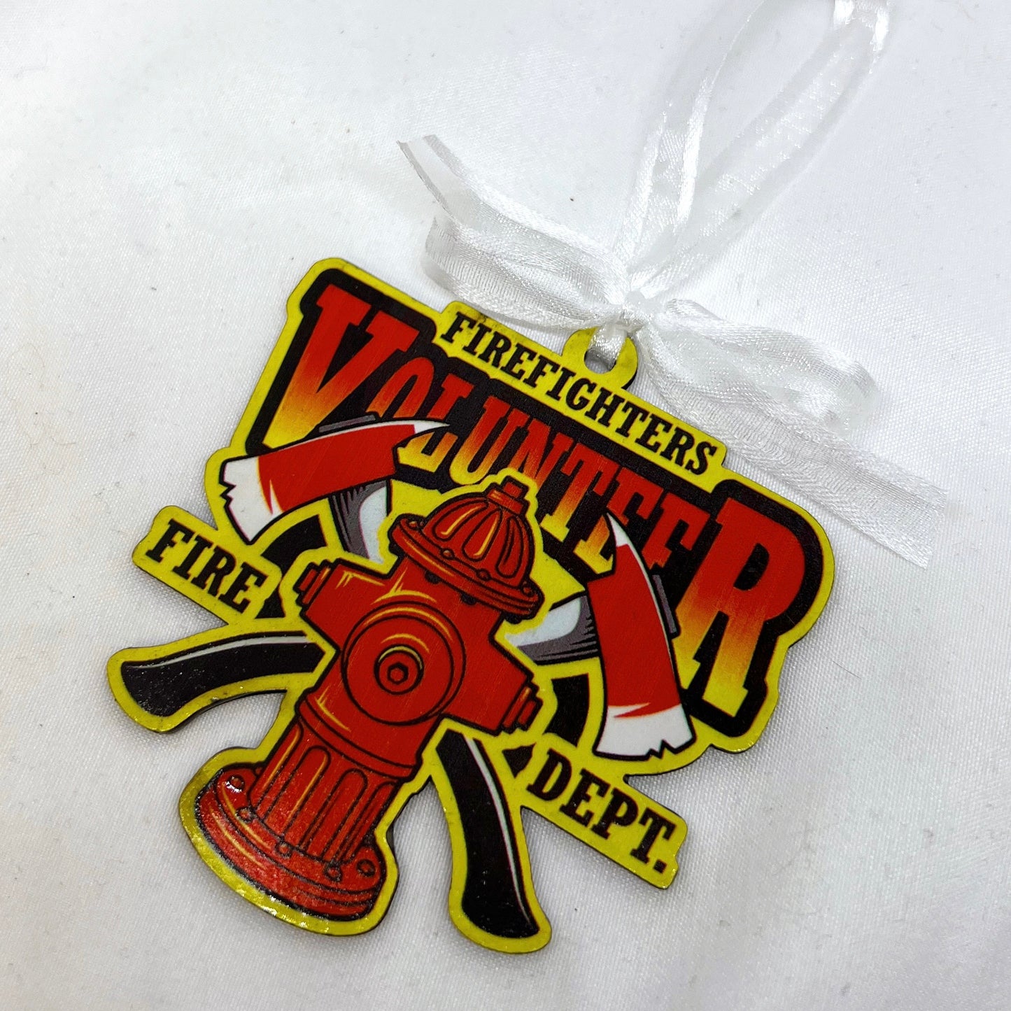 Firefighters Volunteer - Fire Dept Sublimation Ornament
Ignite Your Holiday Spirit!