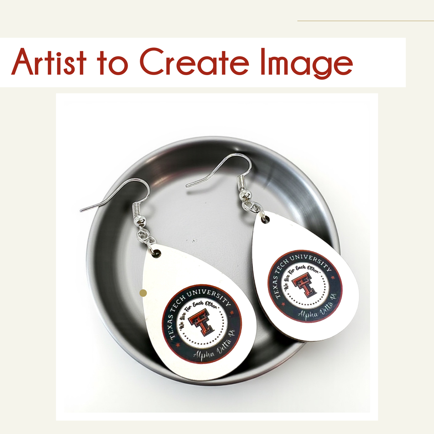 Your Style, Your Design: Custom Sublimation Earrings!