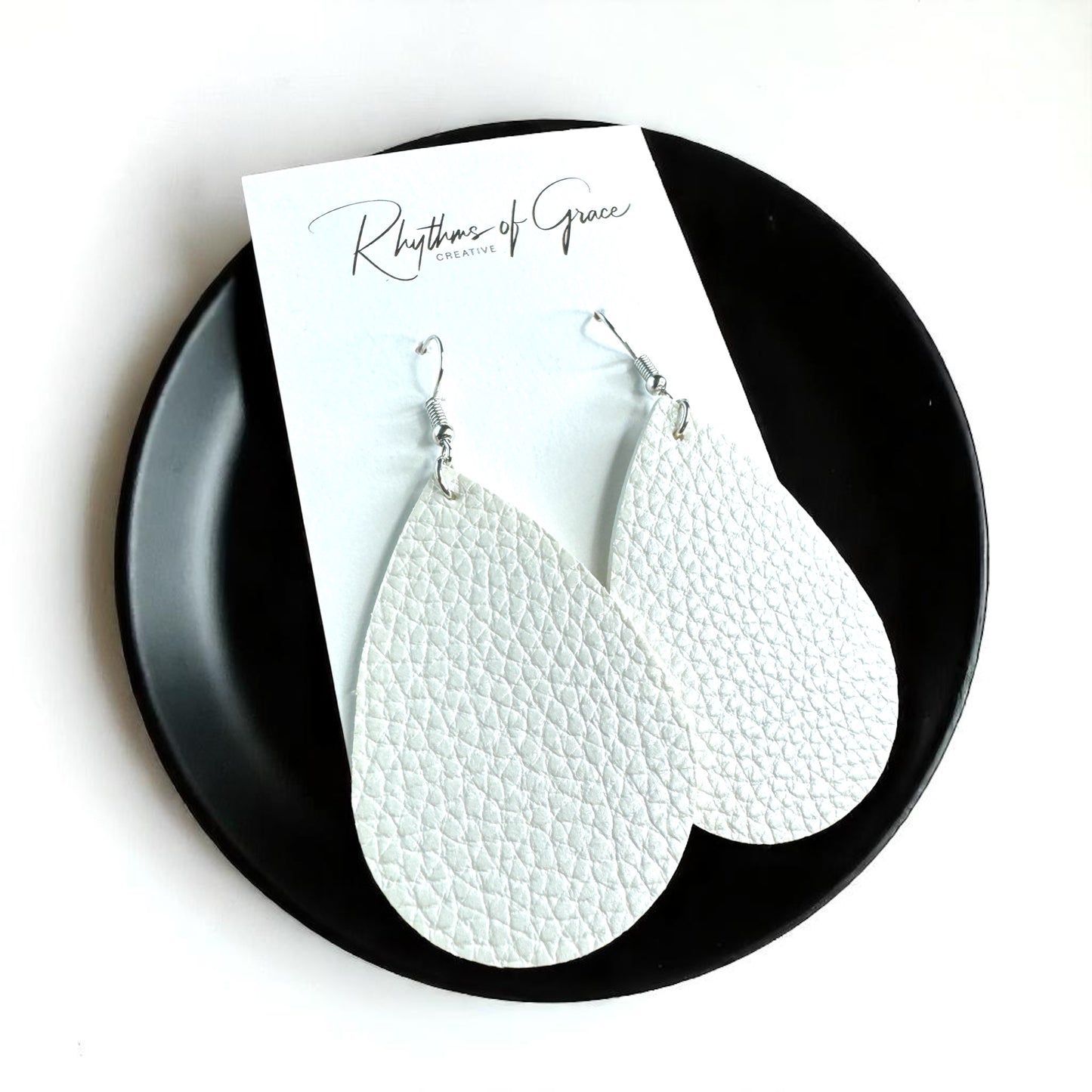 Teardrop Dream Earrings: Colorful Faux Leather Dangles for Every Occasion!
