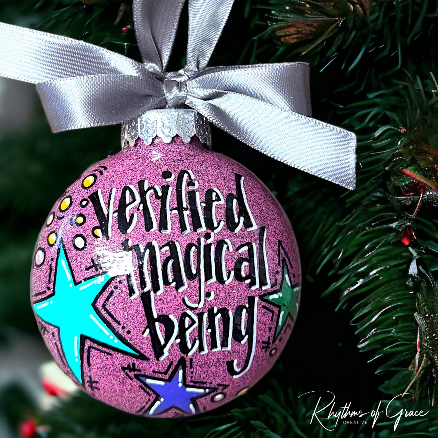 Christmas Ornament: "Verified Magical Being"
