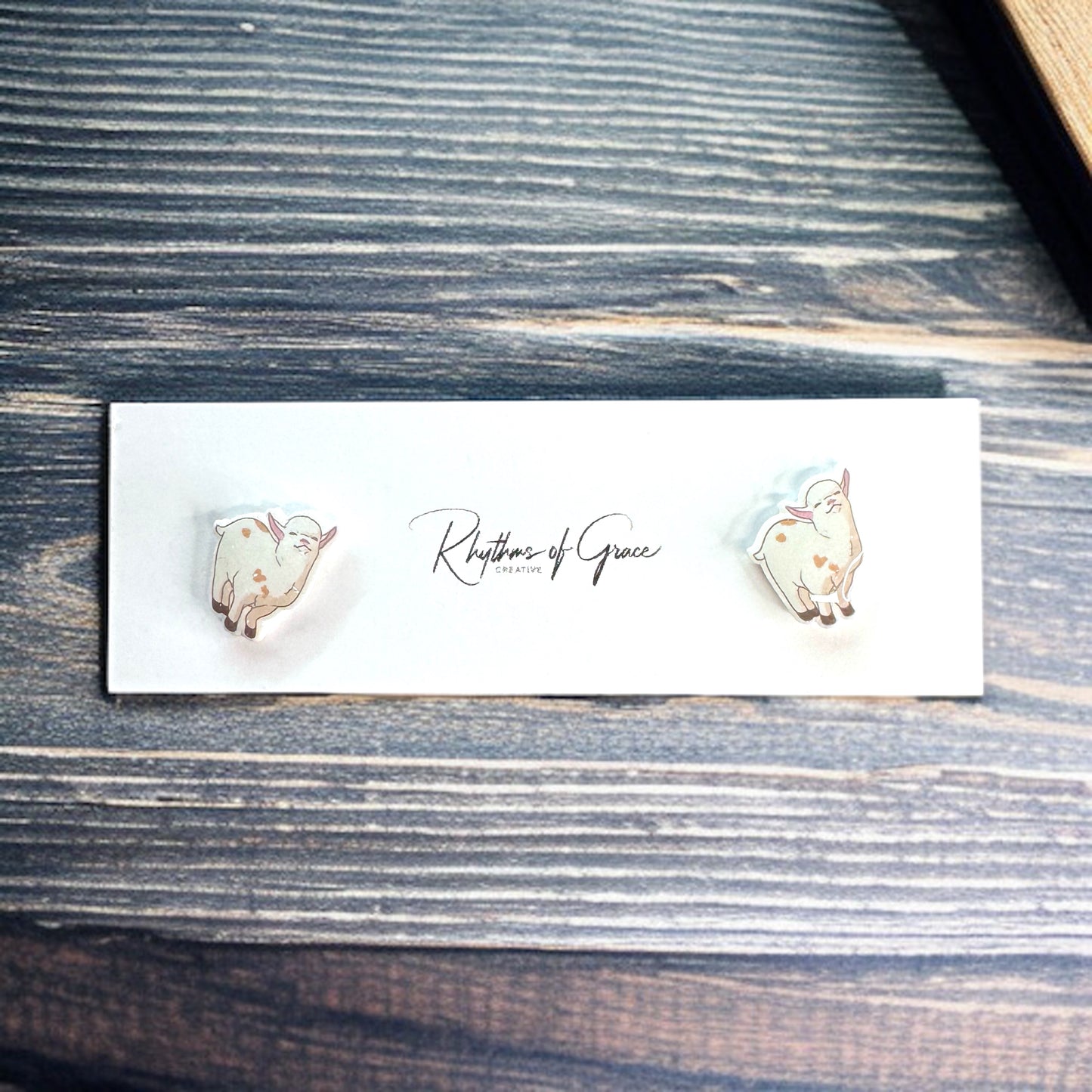 Goats Galore: Adorable Goat Stud Earrings! ๐