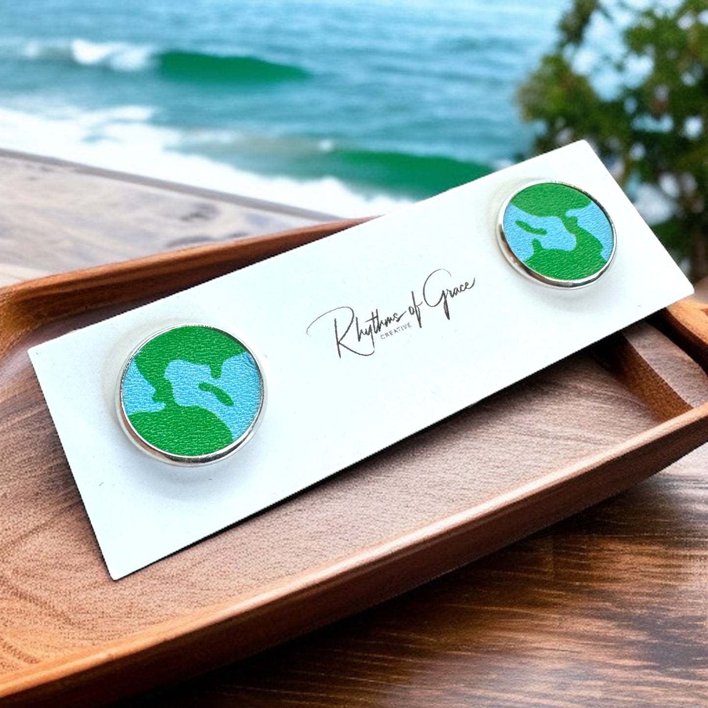Mother Earth Stud Earrings - Handmade with Love! 🌎