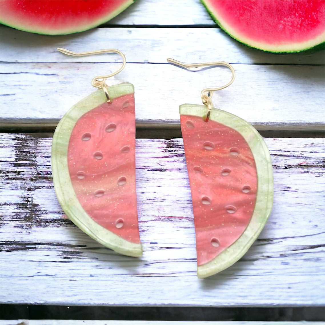 Juicy Watermelon Earrings – Perfect Summer Vibes! 🍉