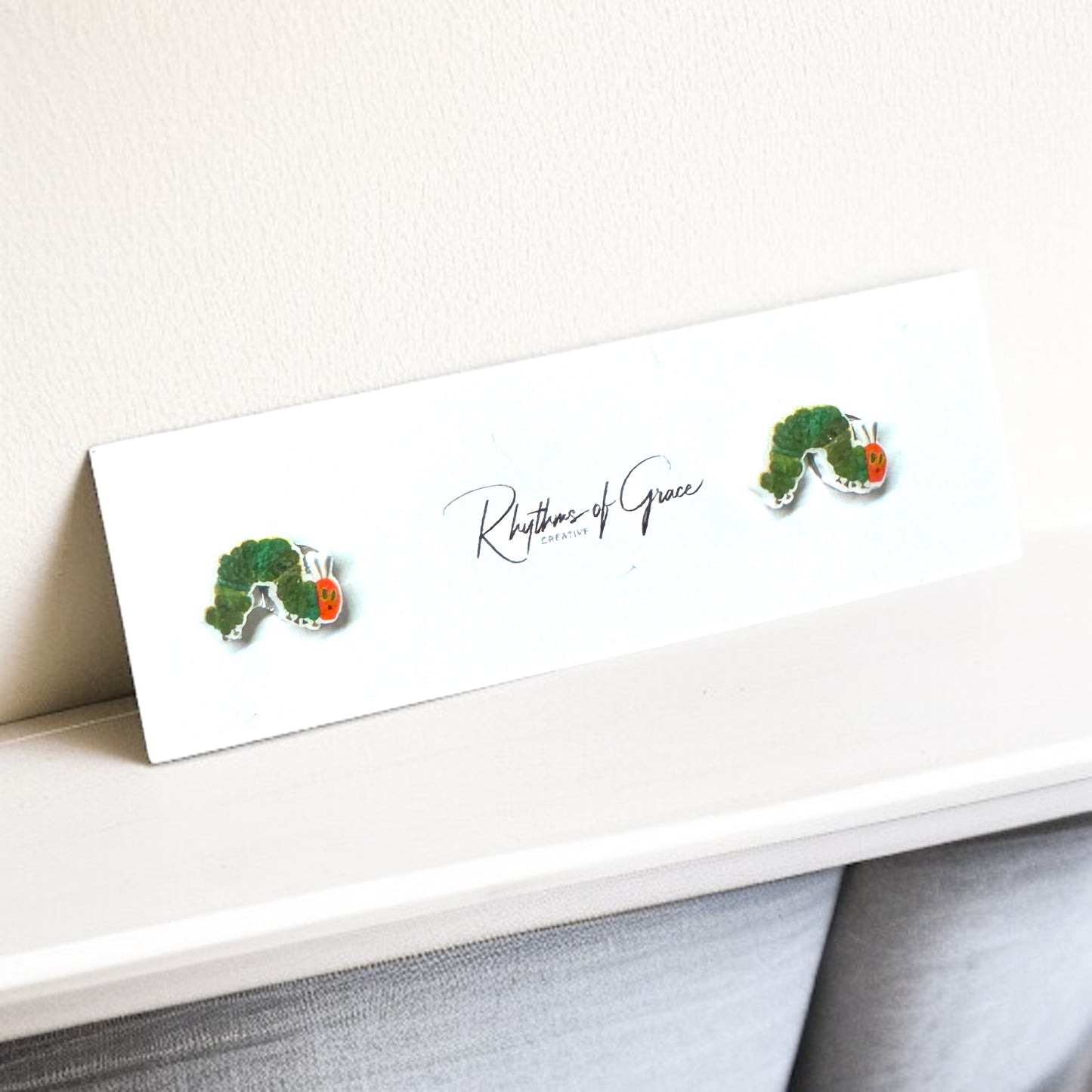 Charming Caterpillar Stud Earrings – A Whimsical Treat for All Ages!🐛