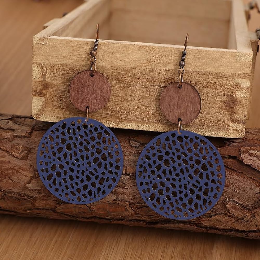 Boho Blues – Earthy-Chic Dangle Earrings for Every Vibe