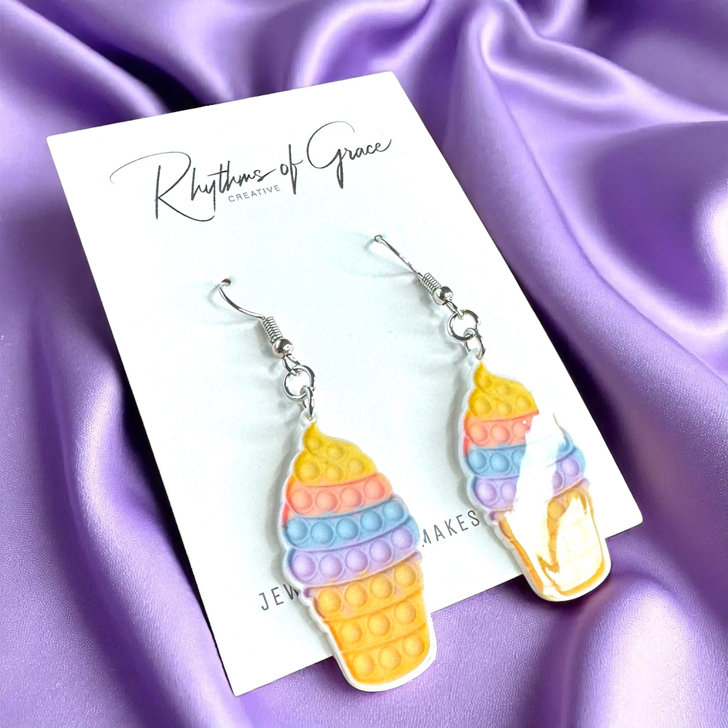 Pop-It Toy Dangle Earrings: A Colorful Twist to Your Style!