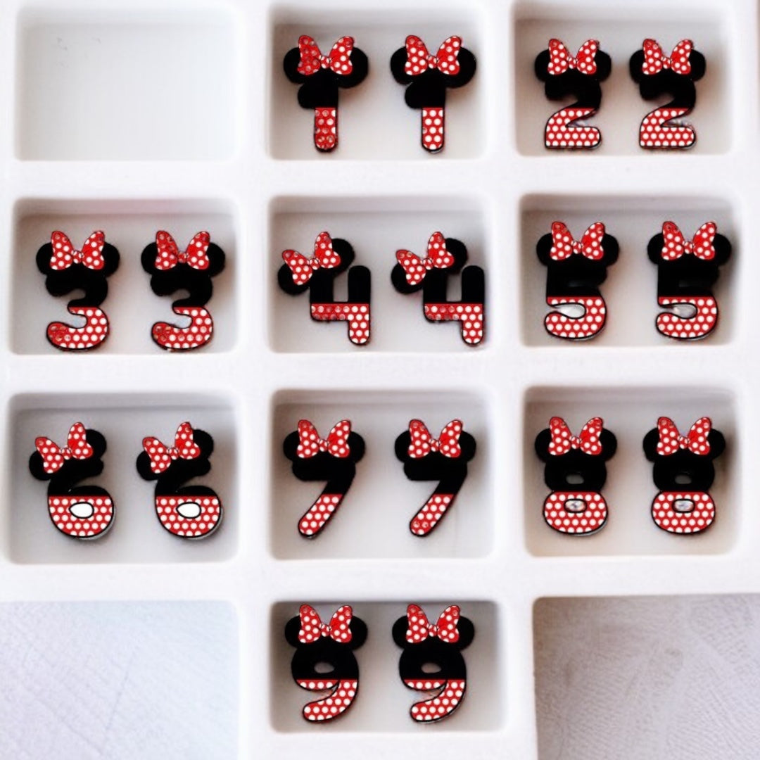 Whimsical Number Stud Earrings: Celebrate Your Age in Style!