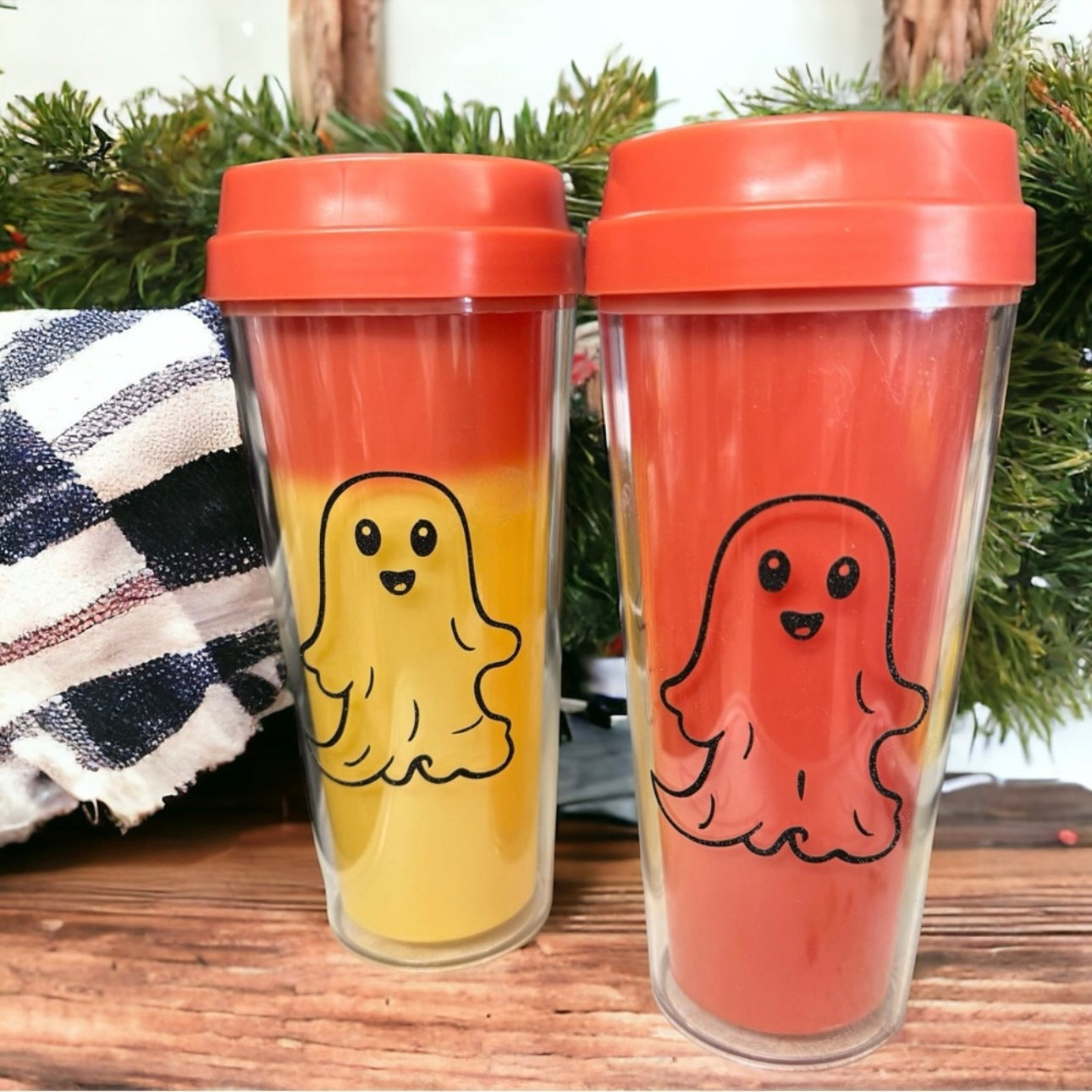 Boo Squad Brand New Color Changing Halloween Tumbler! 15 fl oz. Candycorn Colors