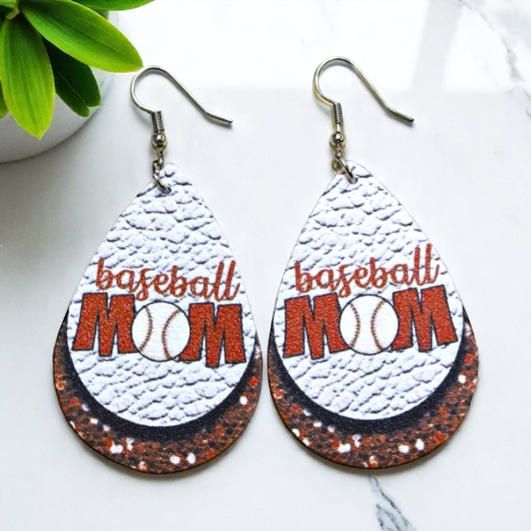 Hit a Home Run with Our Baseball Mom Dangle Earrings! ⚾️