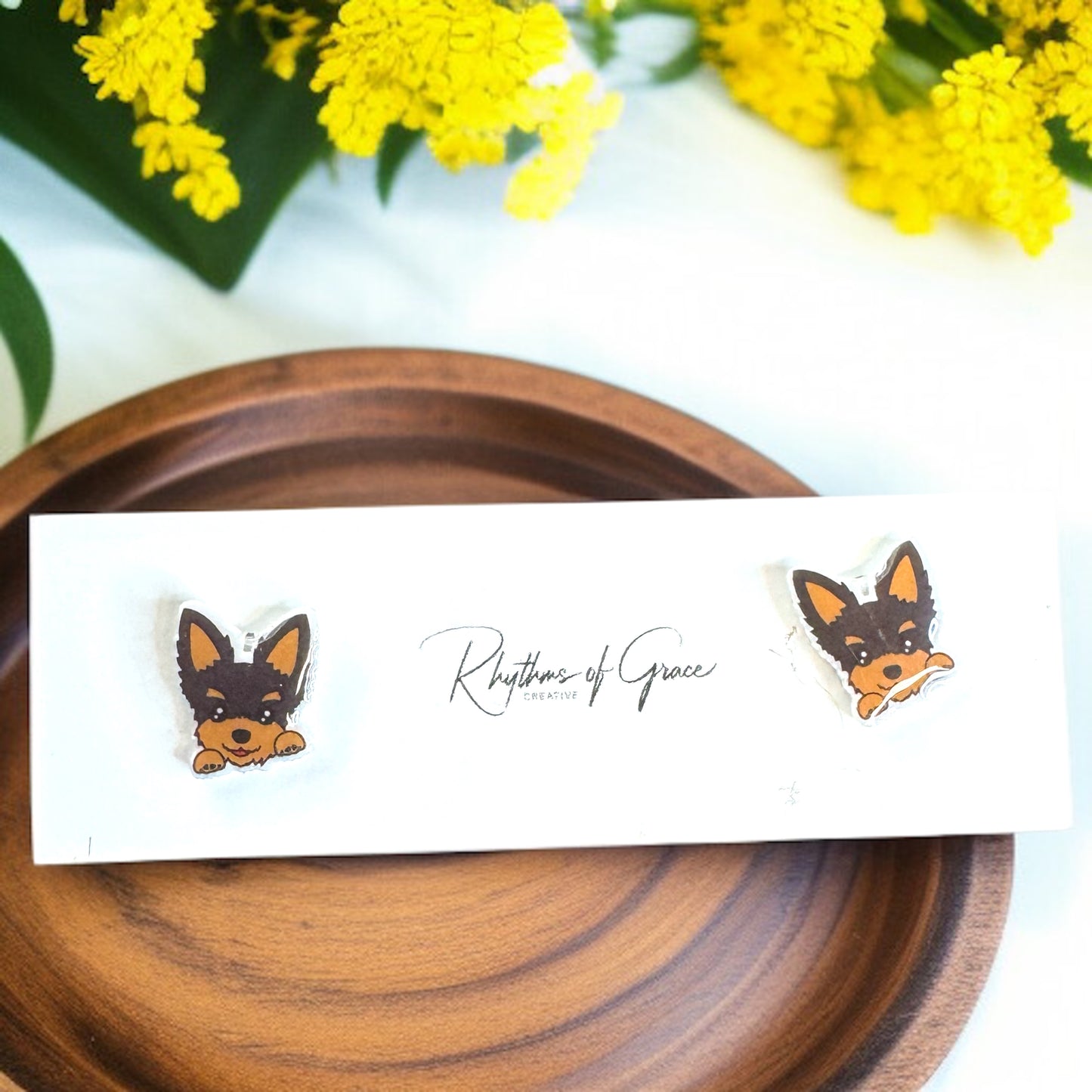 Woof-tastic Yorkie Stud Earrings - Wear Your Love for Paws!