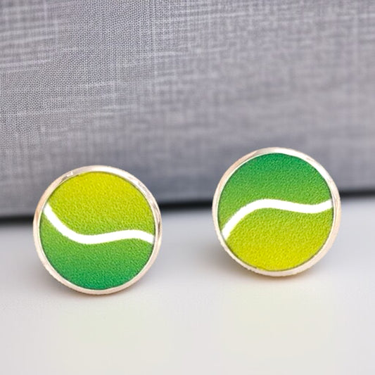 Game, Set, Match! Serve Up Style with Tennis Ball Stud Earrings 🎾