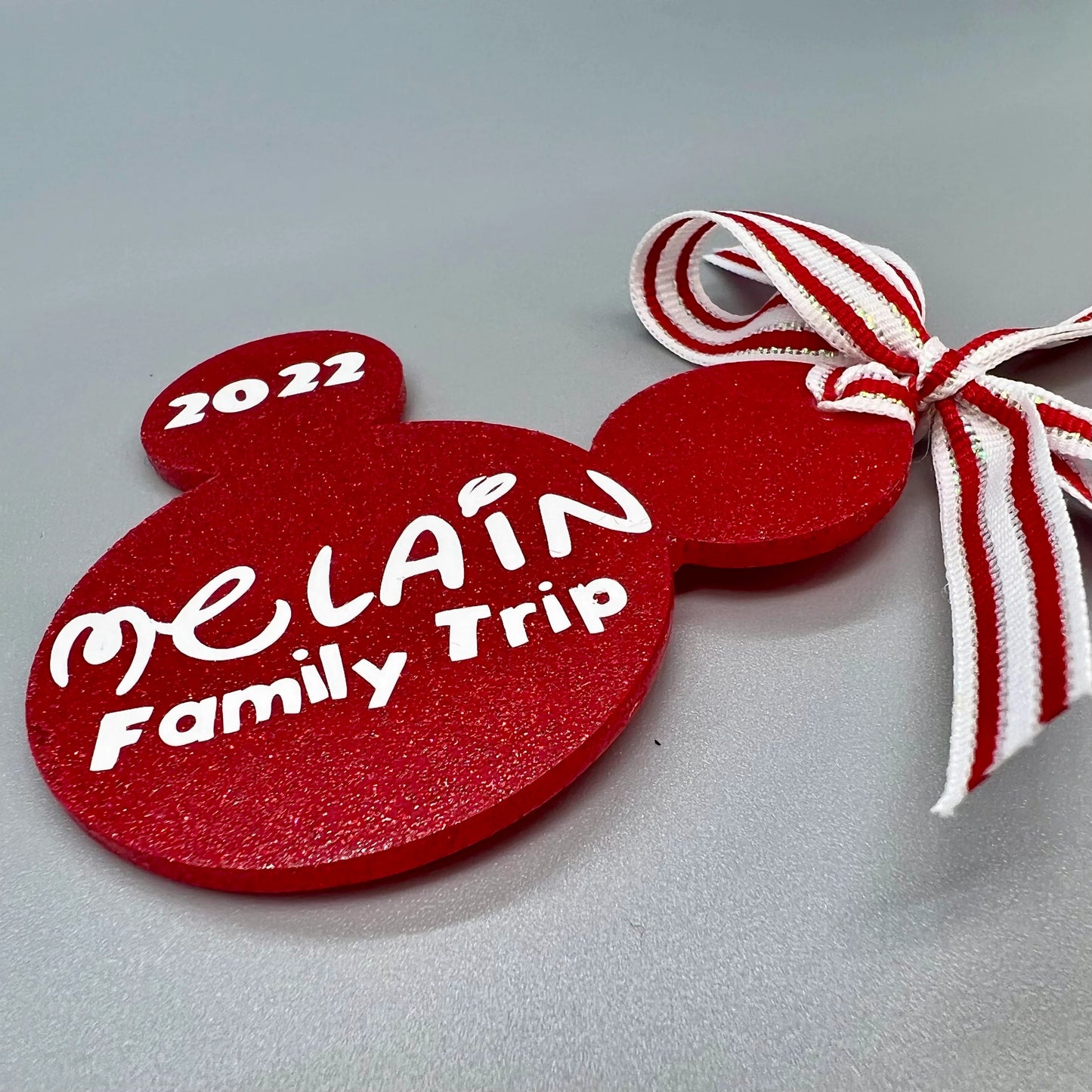 Mouse Ears Ornament | Personalized Family Trip Christmas Keepsake