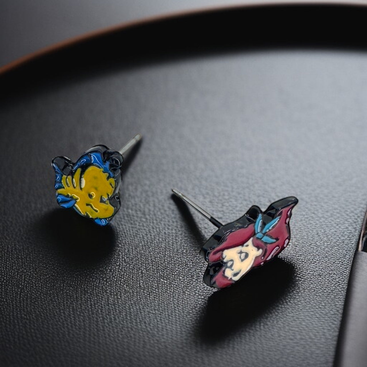 Dive into Whimsy with Mismatched Little Mermaid Stud Earrings! ✨